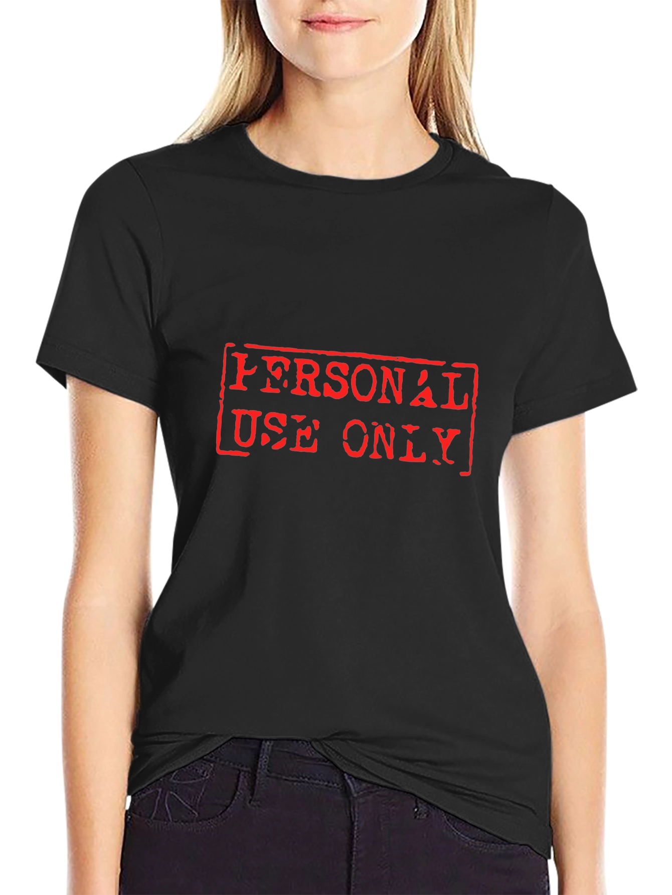 Personal Use Only Graphic T-Shirt - Black