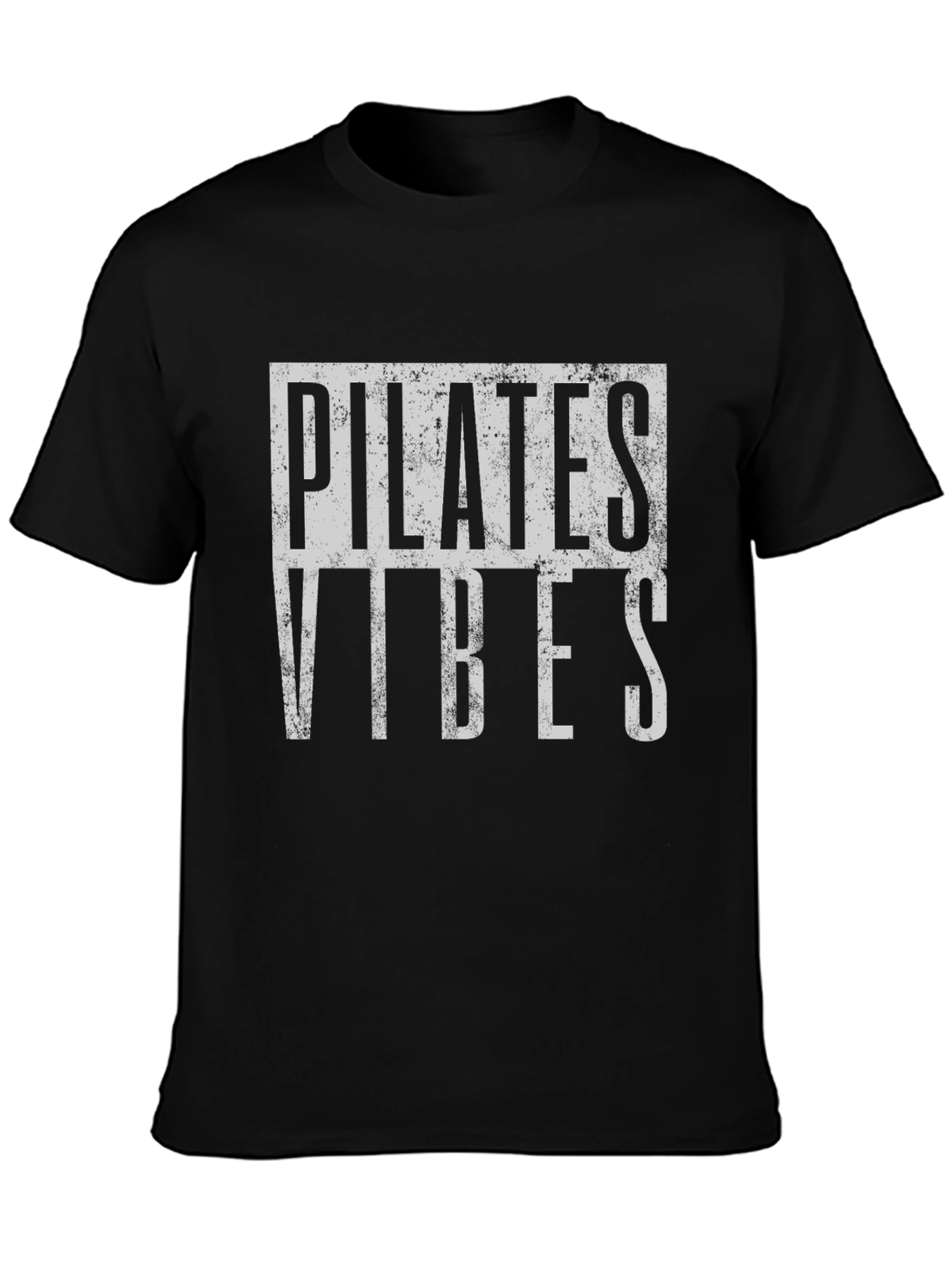 Pilates Vibes Graphic Tee - Black