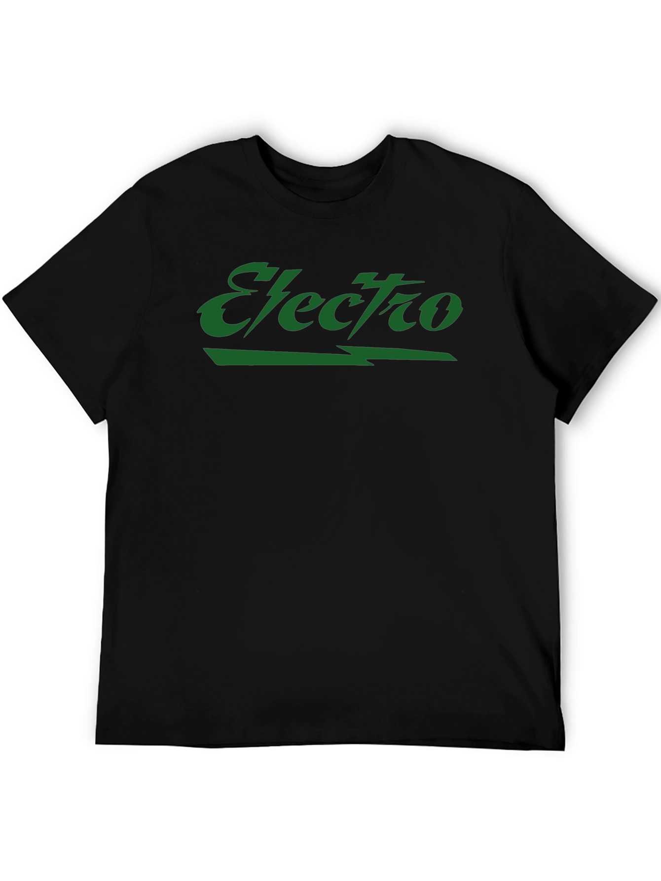 Electro Graphic Print Black T-Shirt