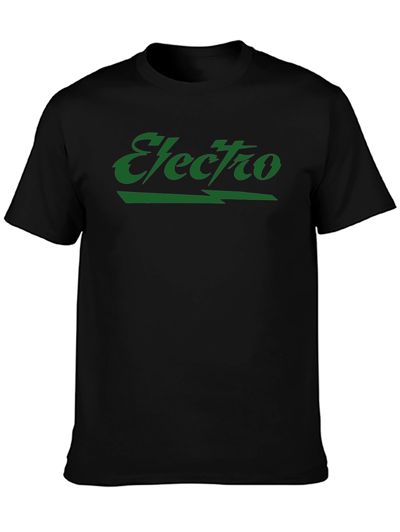Electro Graphic Print Black T-Shirt
