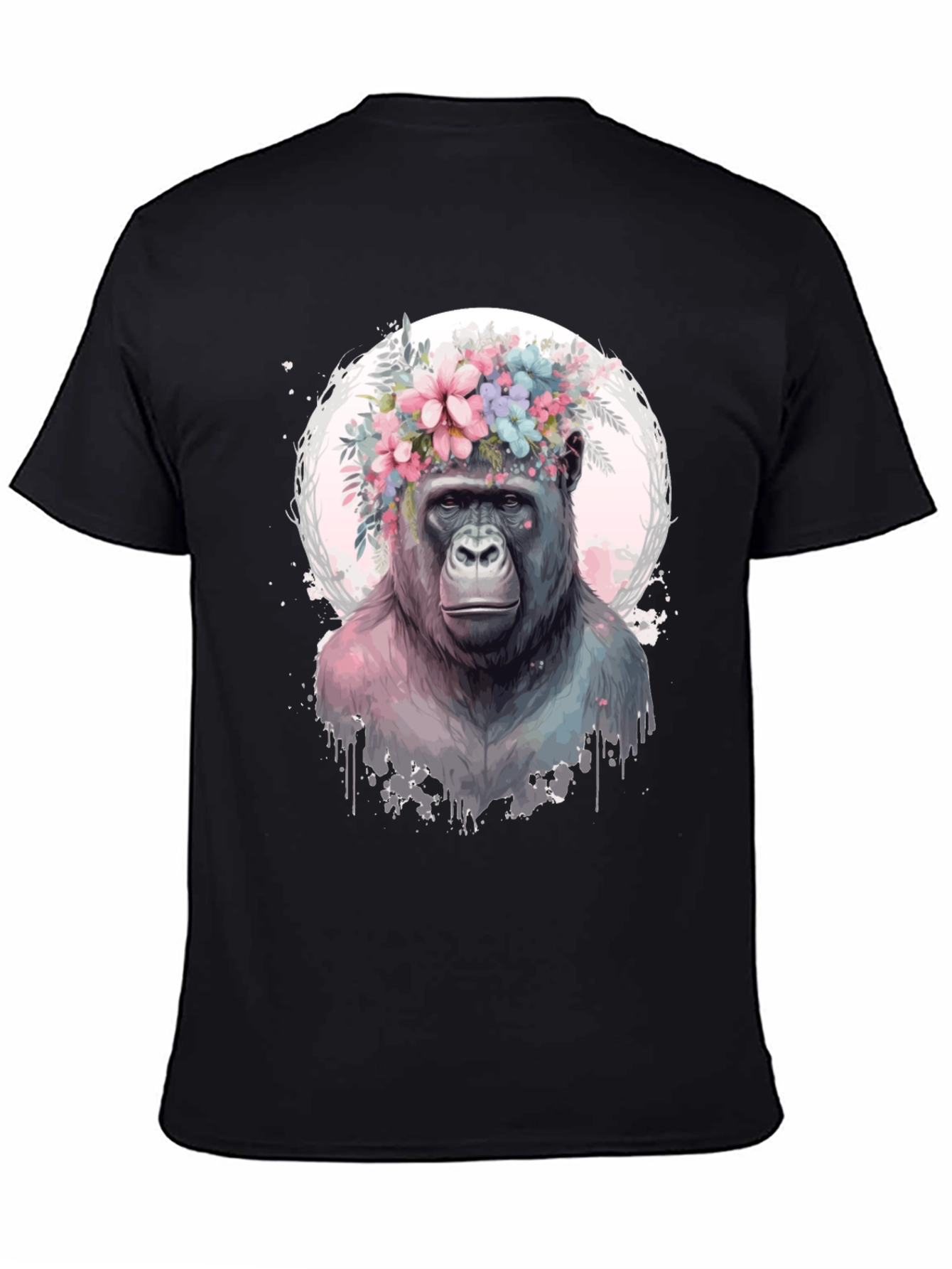 Gorilla Floral Crown Graphic Tee