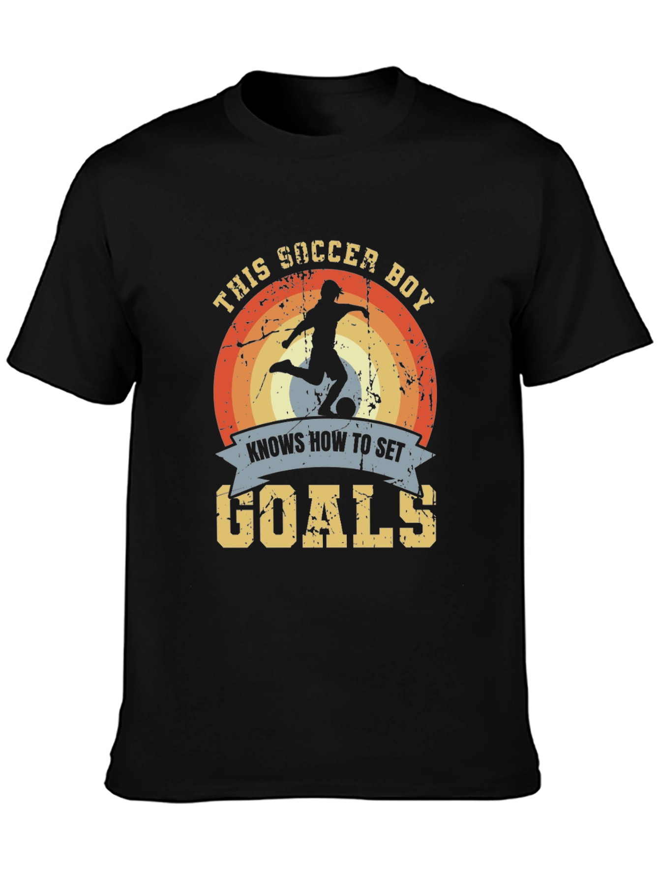 Soccer Boy Knows How to Set Goals Graphic Tee