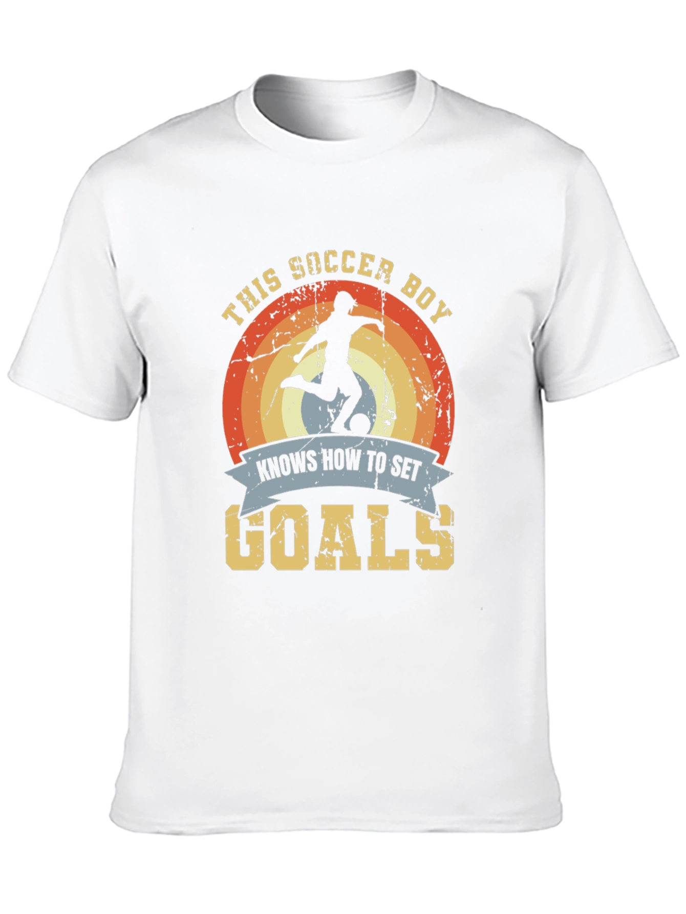 Soccer Boy Knows How to Set Goals Graphic Tee