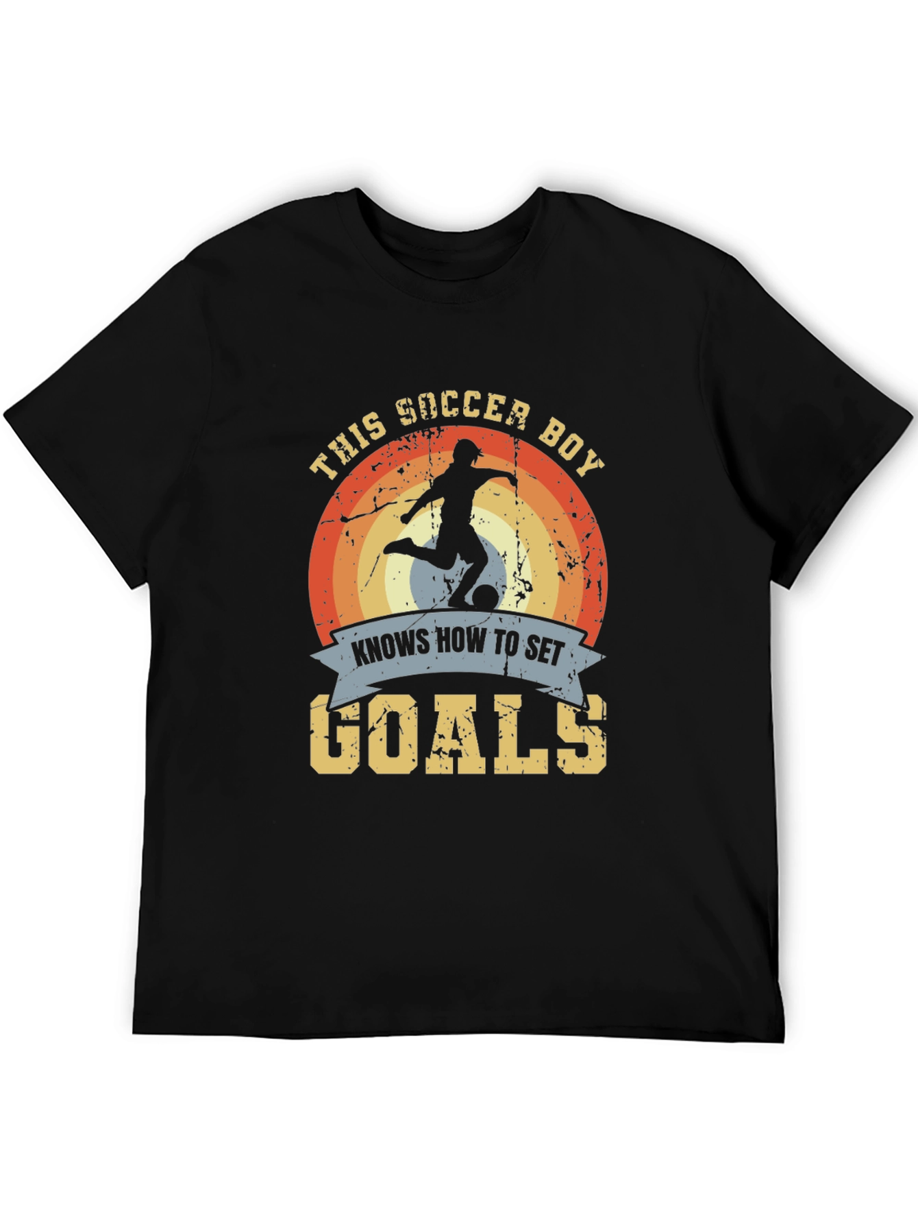Soccer Boy Knows How to Set Goals Graphic Tee