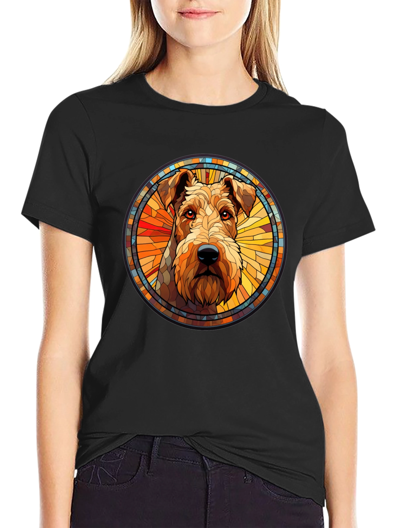 Dog Breed Art T-Shirt - Black