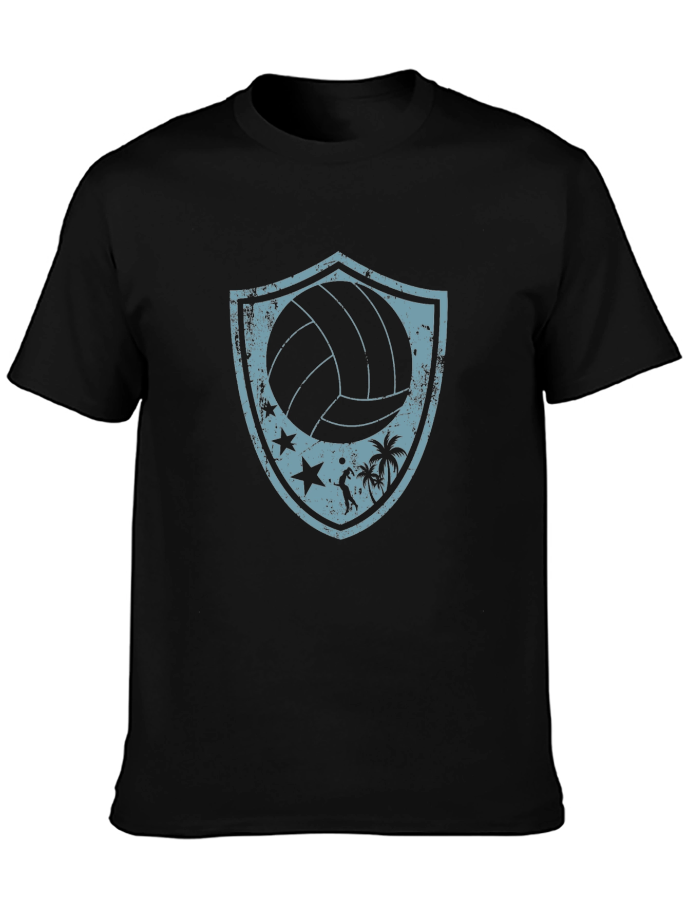 Volleyball Beach Shield Graphic T-Shirt