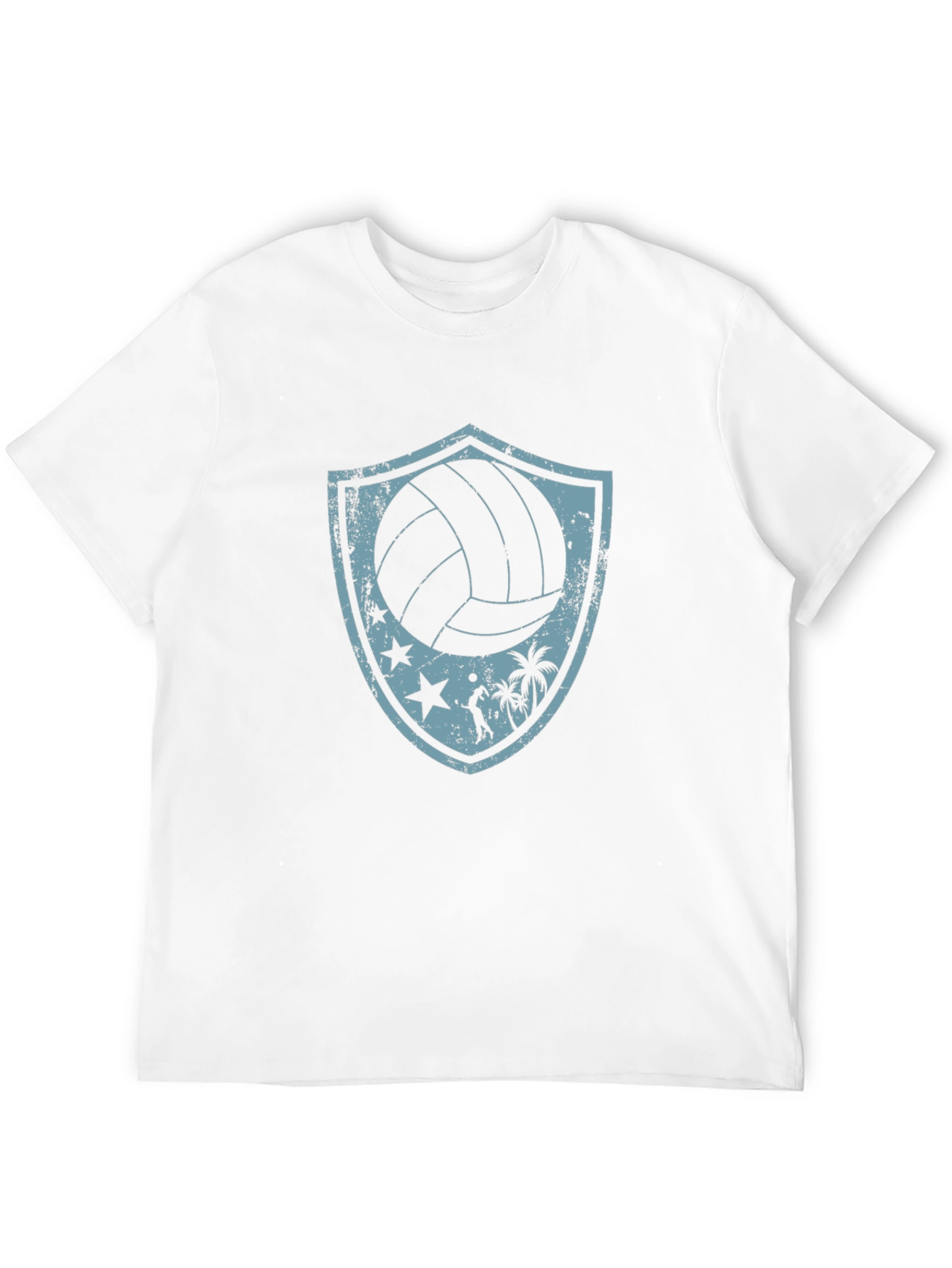 Volleyball Beach Shield Graphic T-Shirt