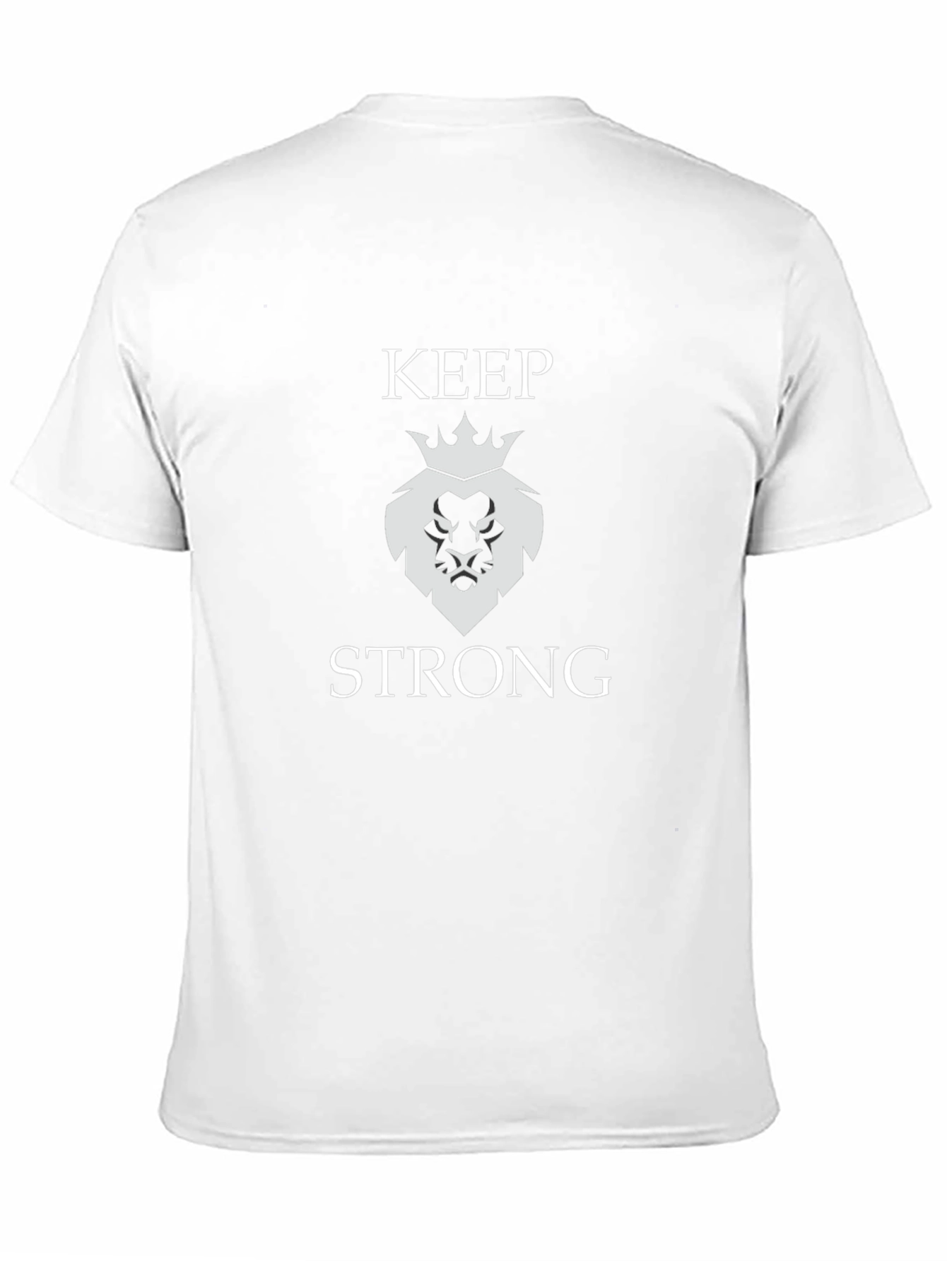 Keep Strong Lion Graphic Tee - Black