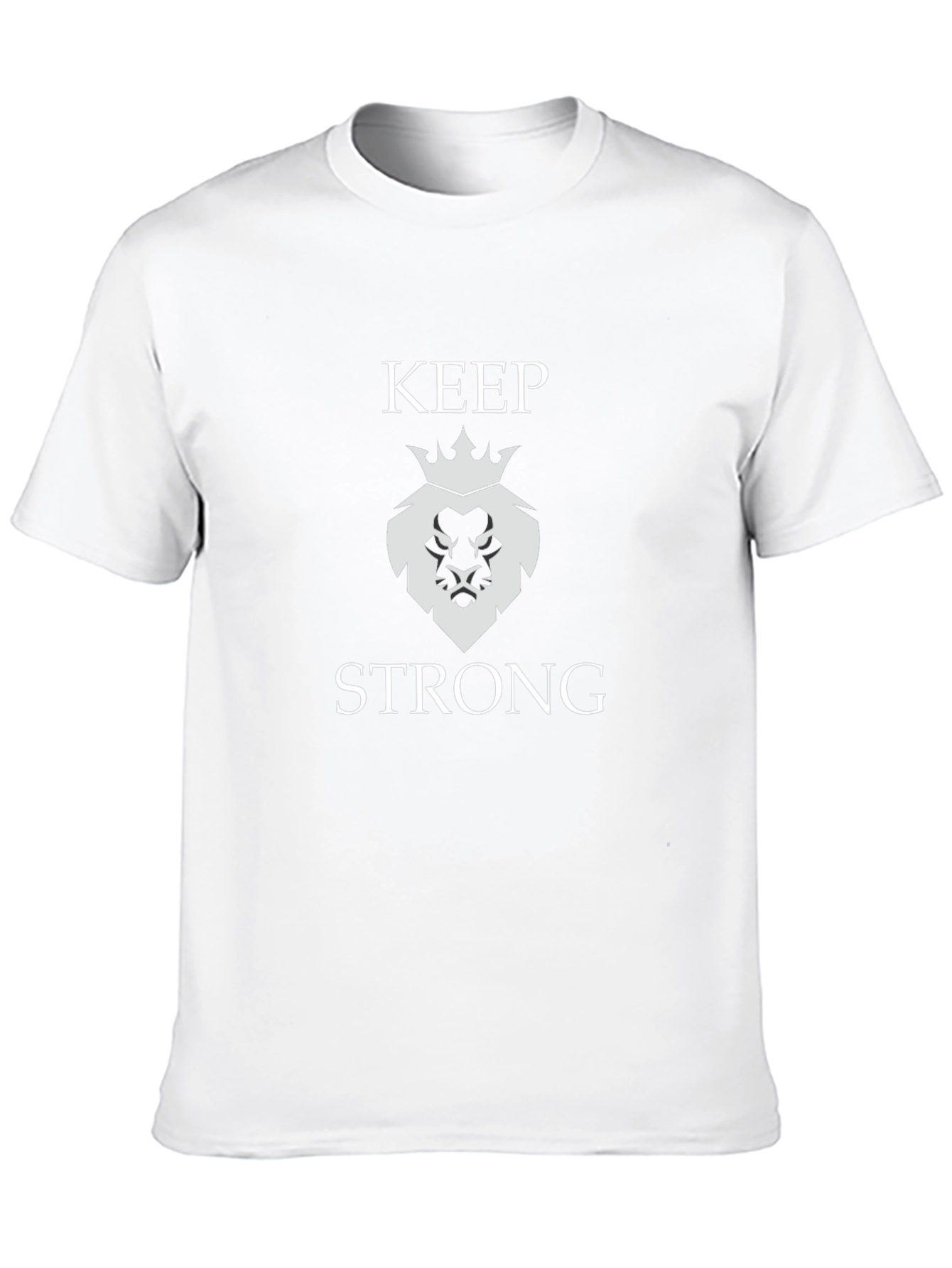 Keep Strong Lion Graphic Tee - Black