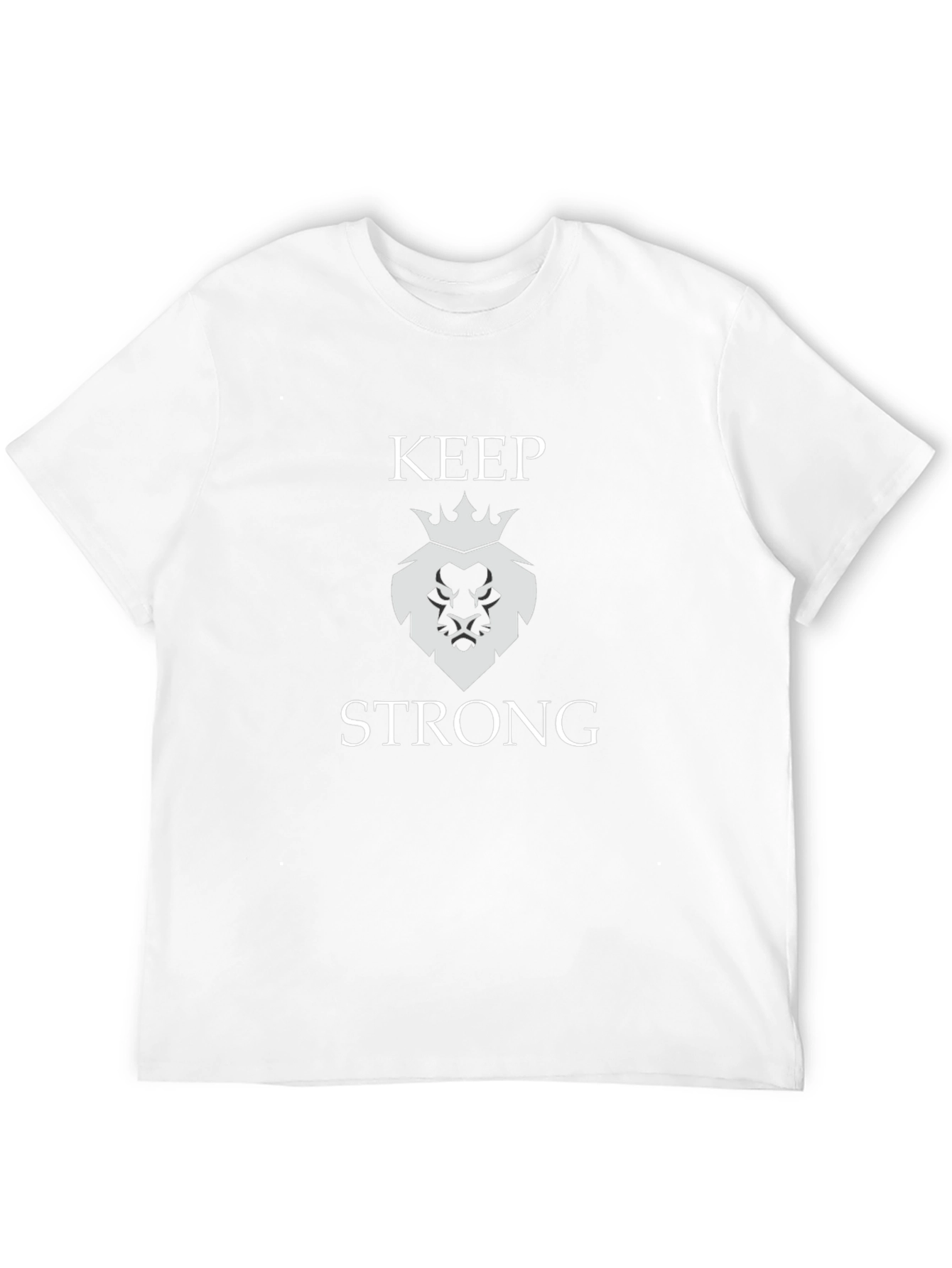 Keep Strong Lion Graphic Tee - Black