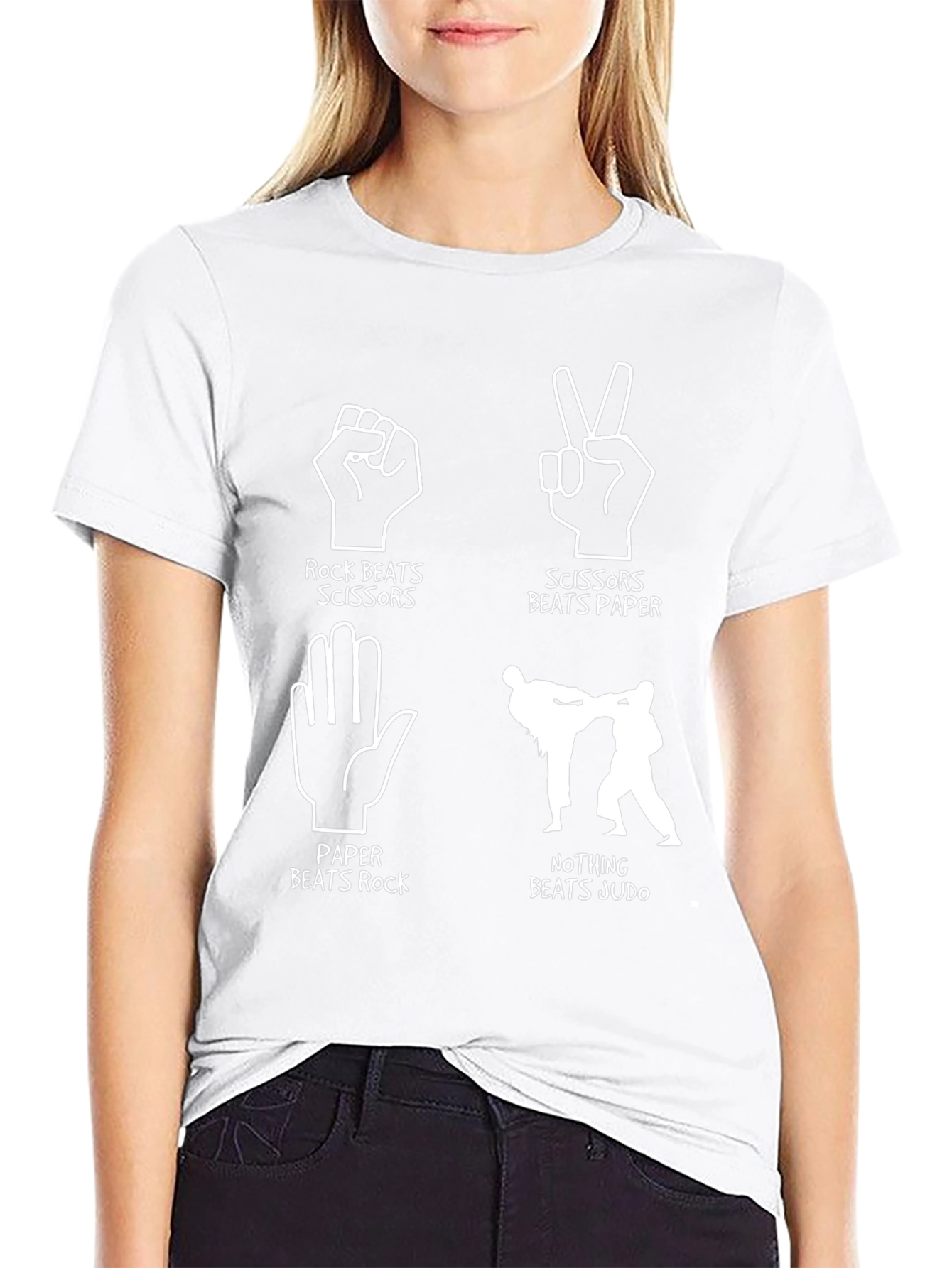 Rock Paper Scissors Judo Graphic T-Shirt