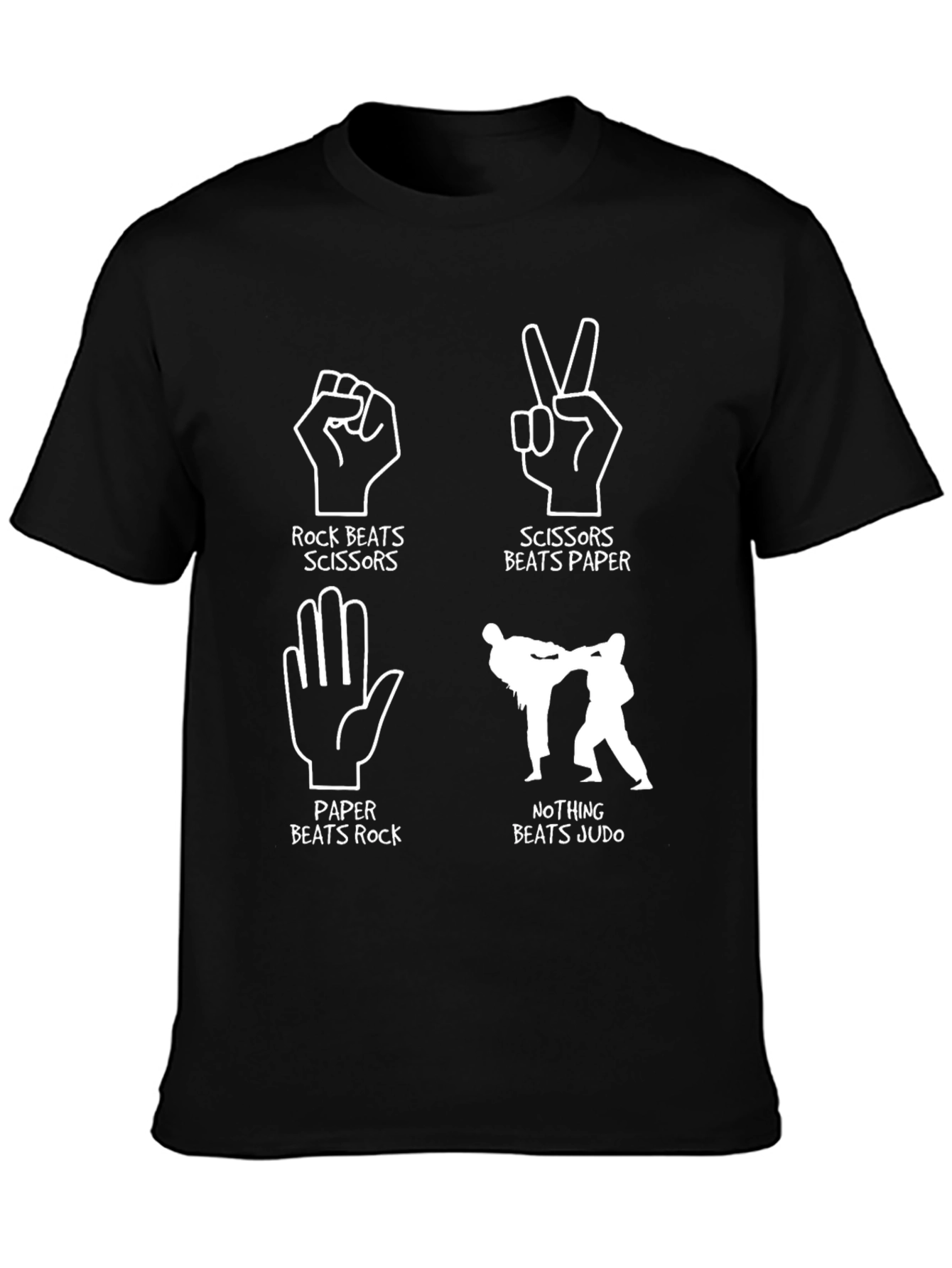 Rock Paper Scissors Judo Graphic T-Shirt