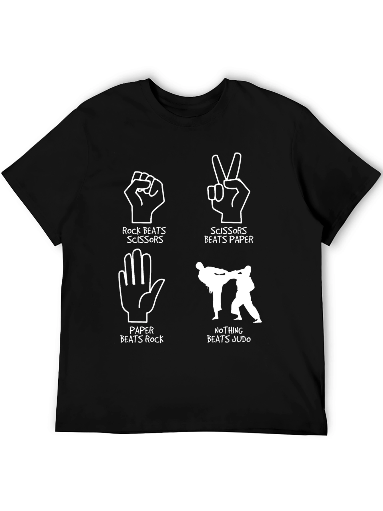 Rock Paper Scissors Judo Graphic T-Shirt