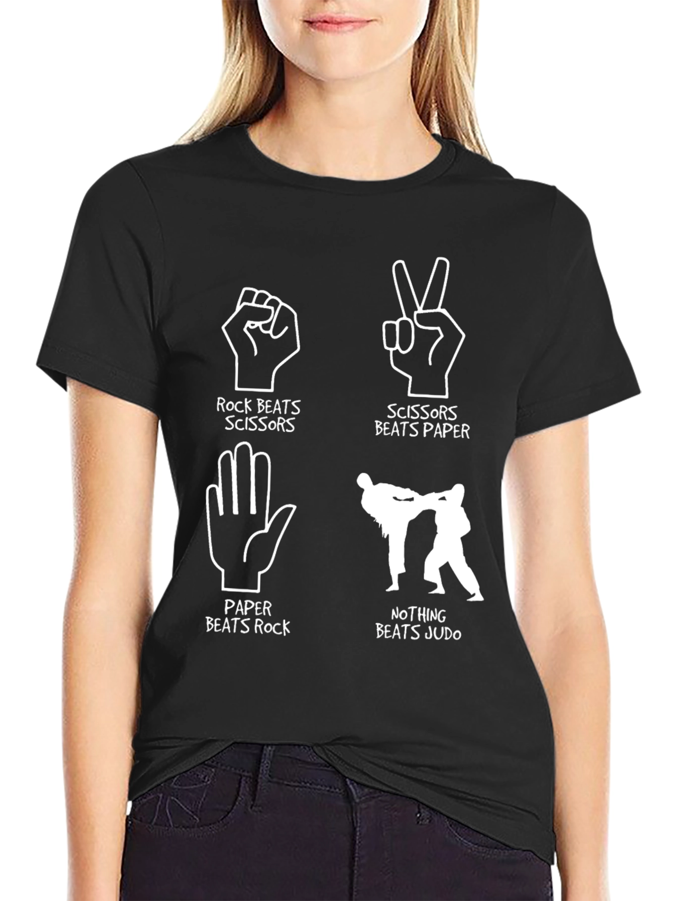 Rock Paper Scissors Judo Graphic T-Shirt