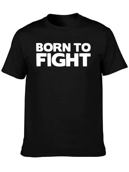 Born To Fight Black Graphic Tee
