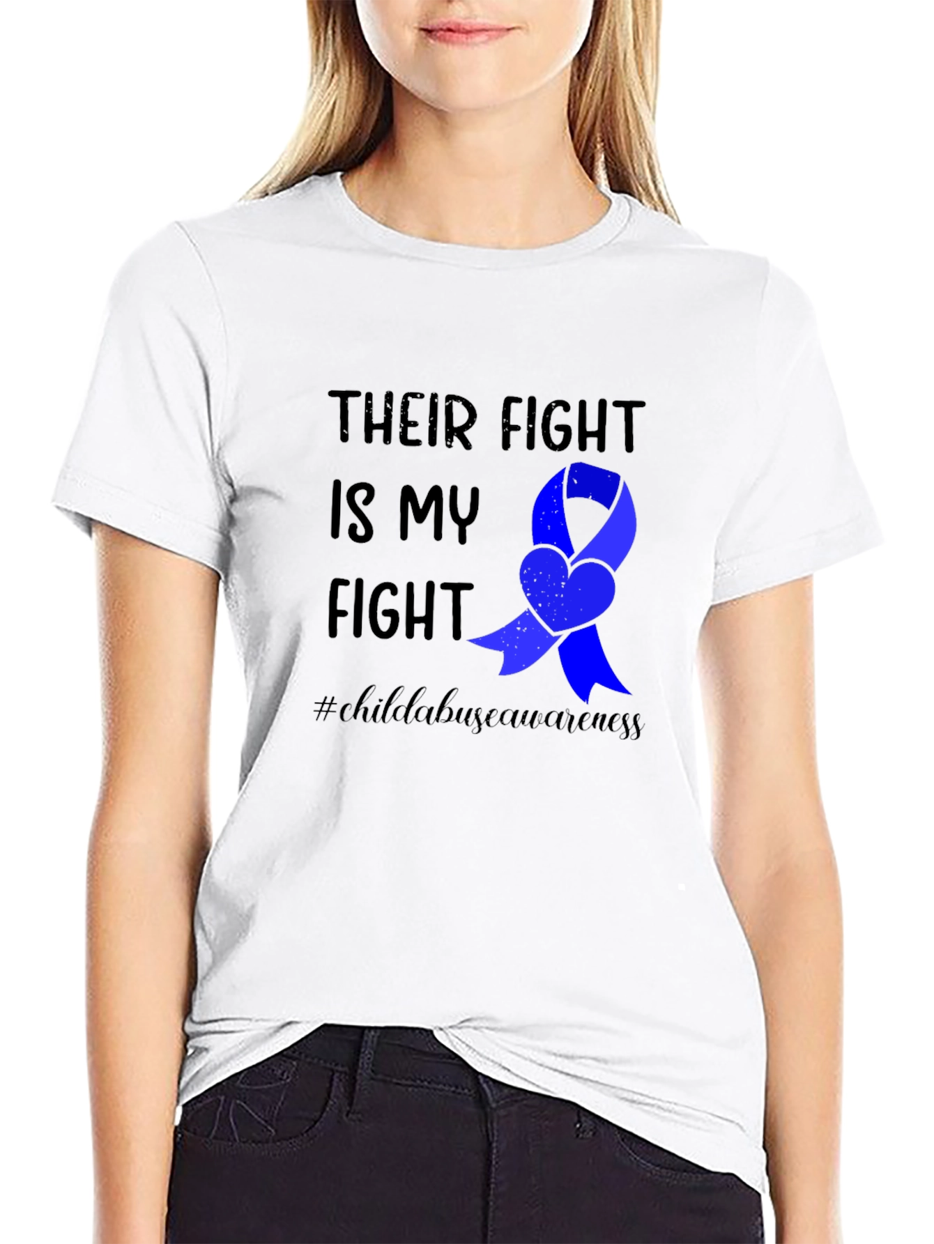 Child Abuse Awareness Ribbon T-Shirt