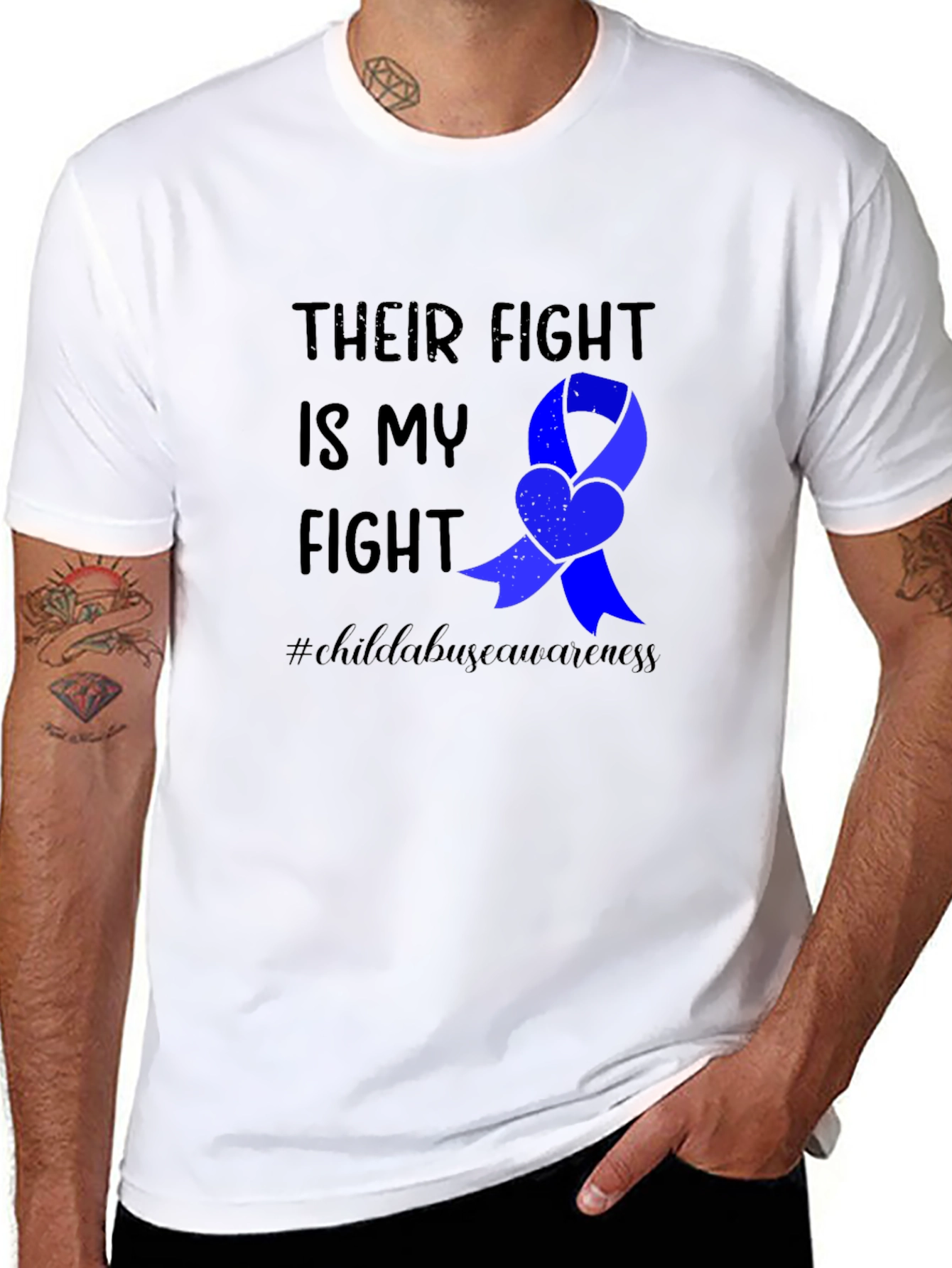 Child Abuse Awareness Ribbon T-Shirt