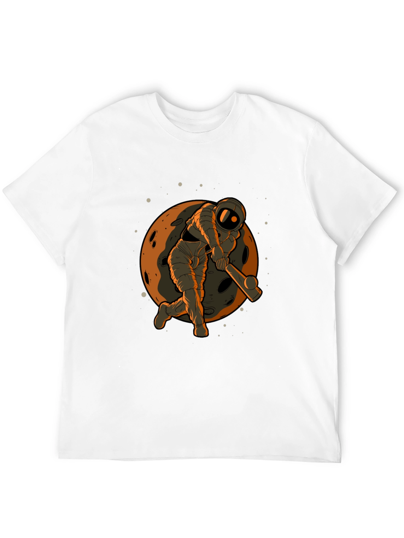 Astronaut Cricket Graphic Tee - Black