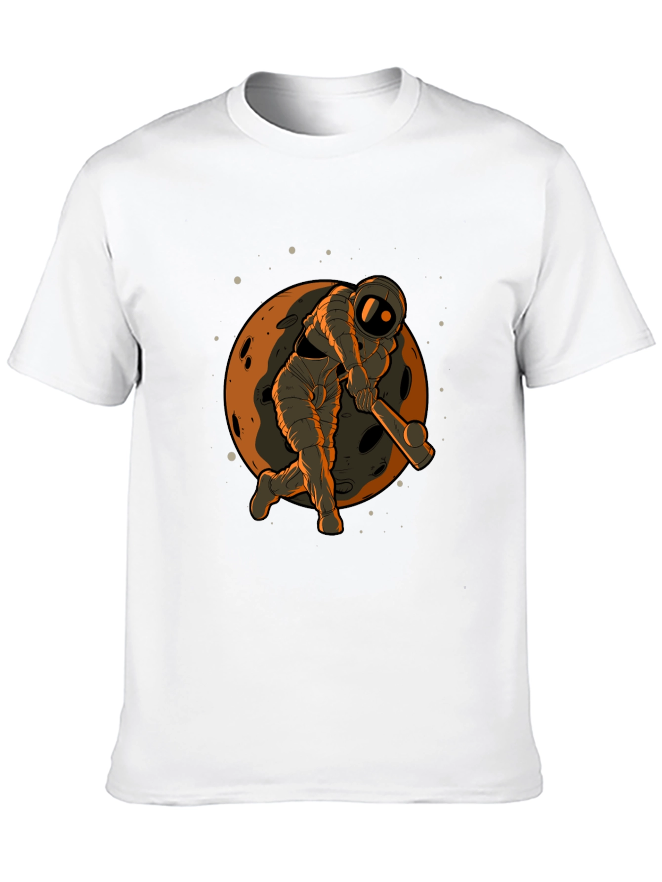 Astronaut Cricket Graphic Tee - Black