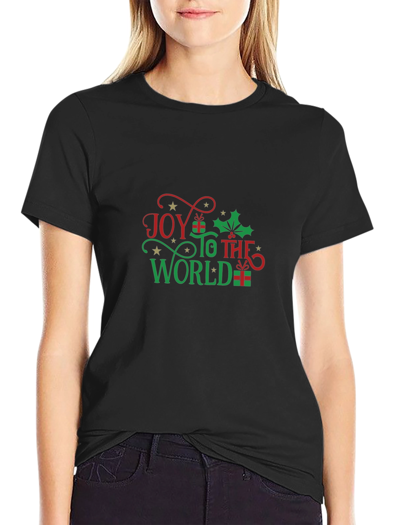 Joy To The World Christmas Graphic T-Shirt