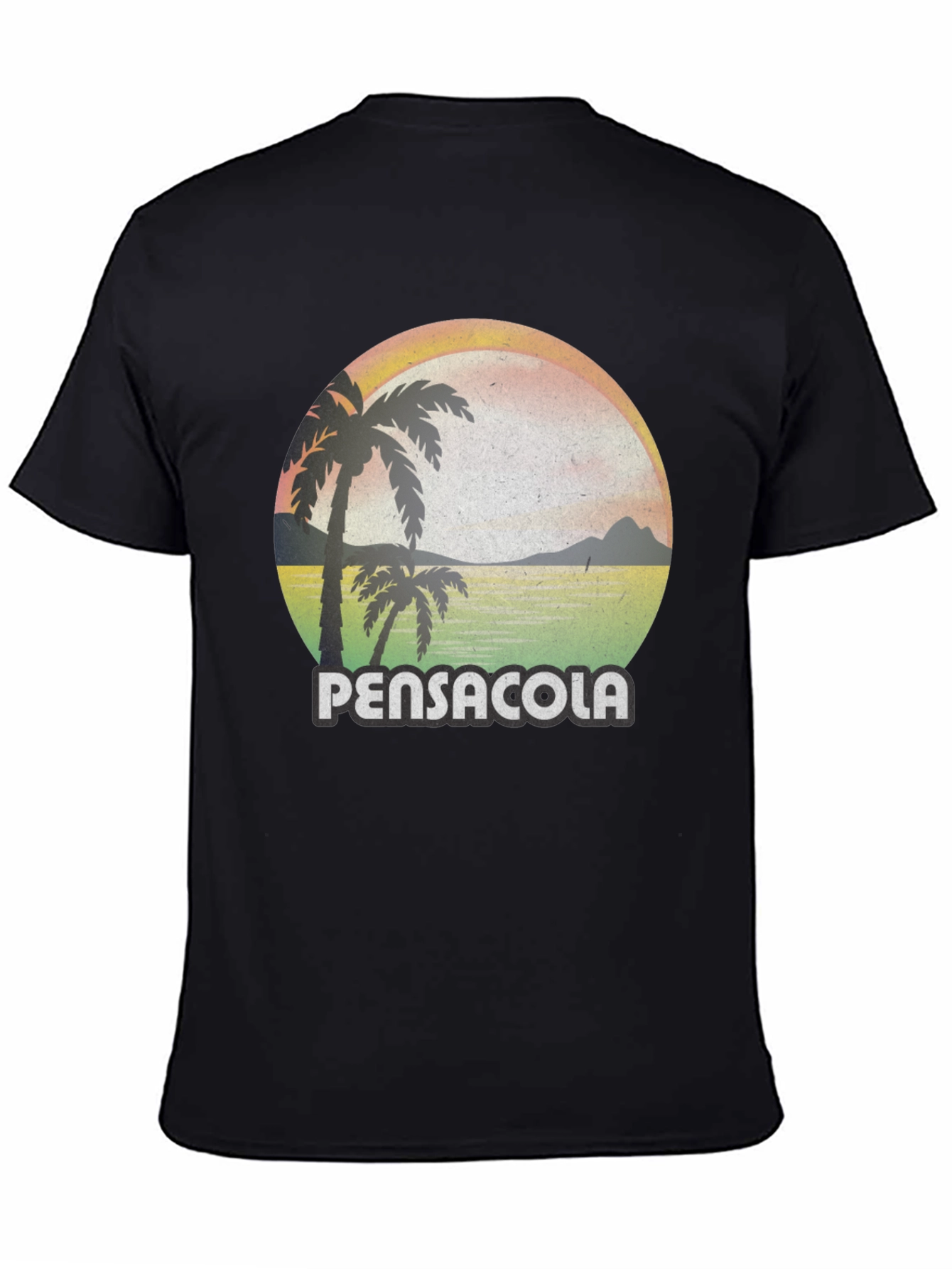 Pensacola Palm Tree Sunset Graphic Tee