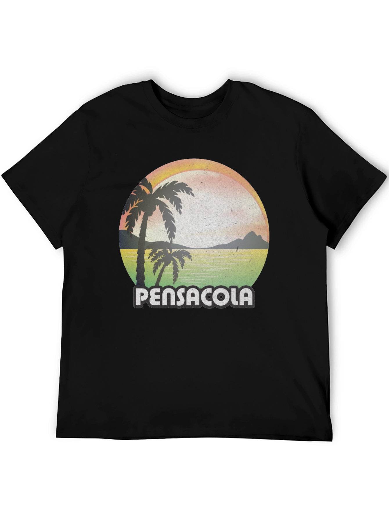 Pensacola Palm Tree Sunset Graphic Tee