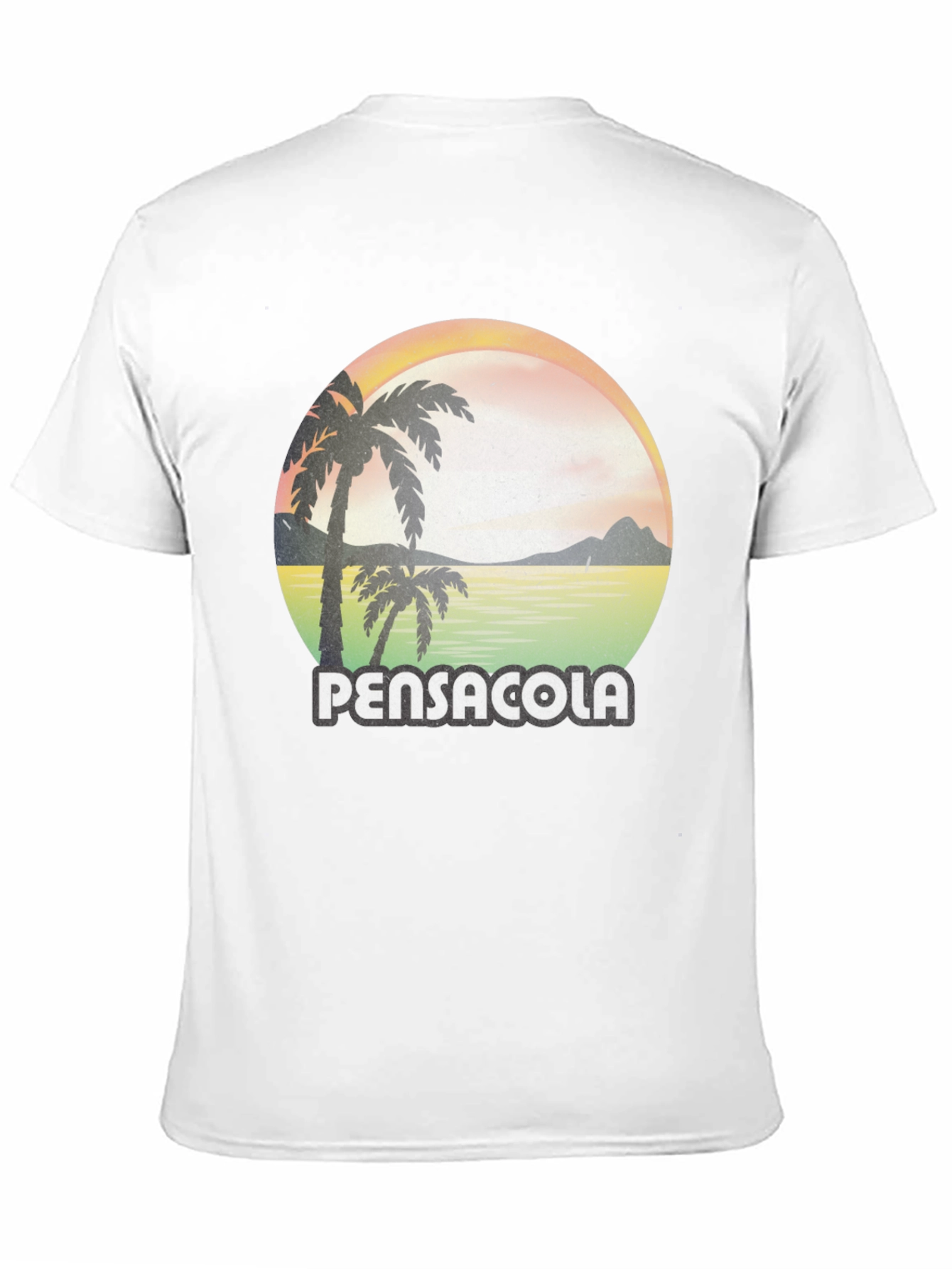 Pensacola Palm Tree Sunset Graphic Tee