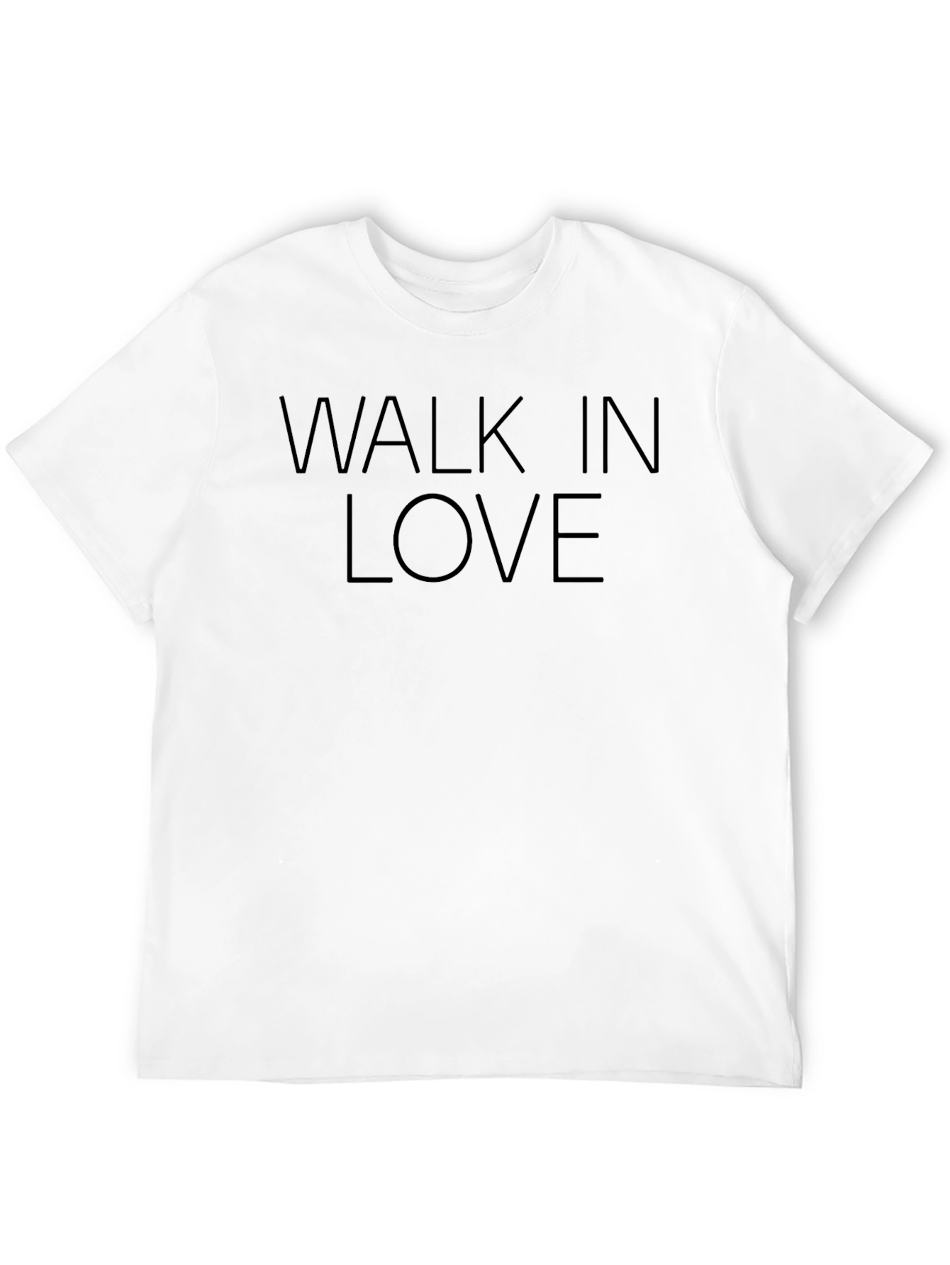 Walk In Love Black Graphic Tee Shirt