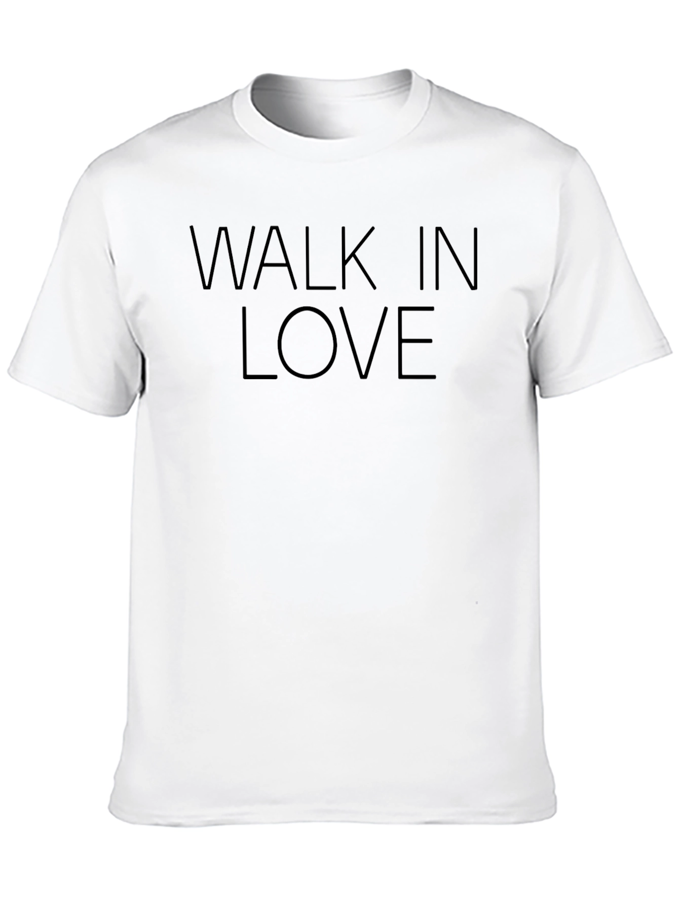 Walk In Love Black Graphic Tee Shirt