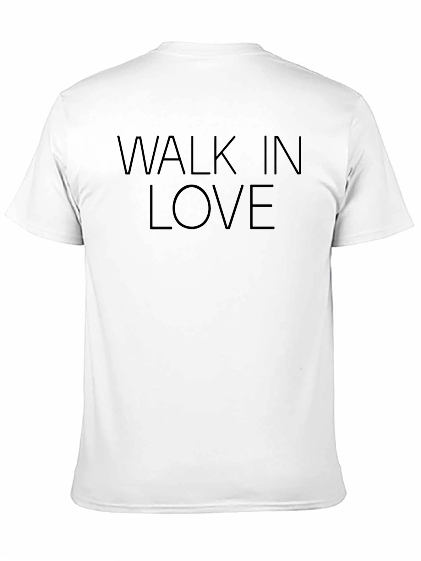 Walk In Love Black Graphic Tee Shirt