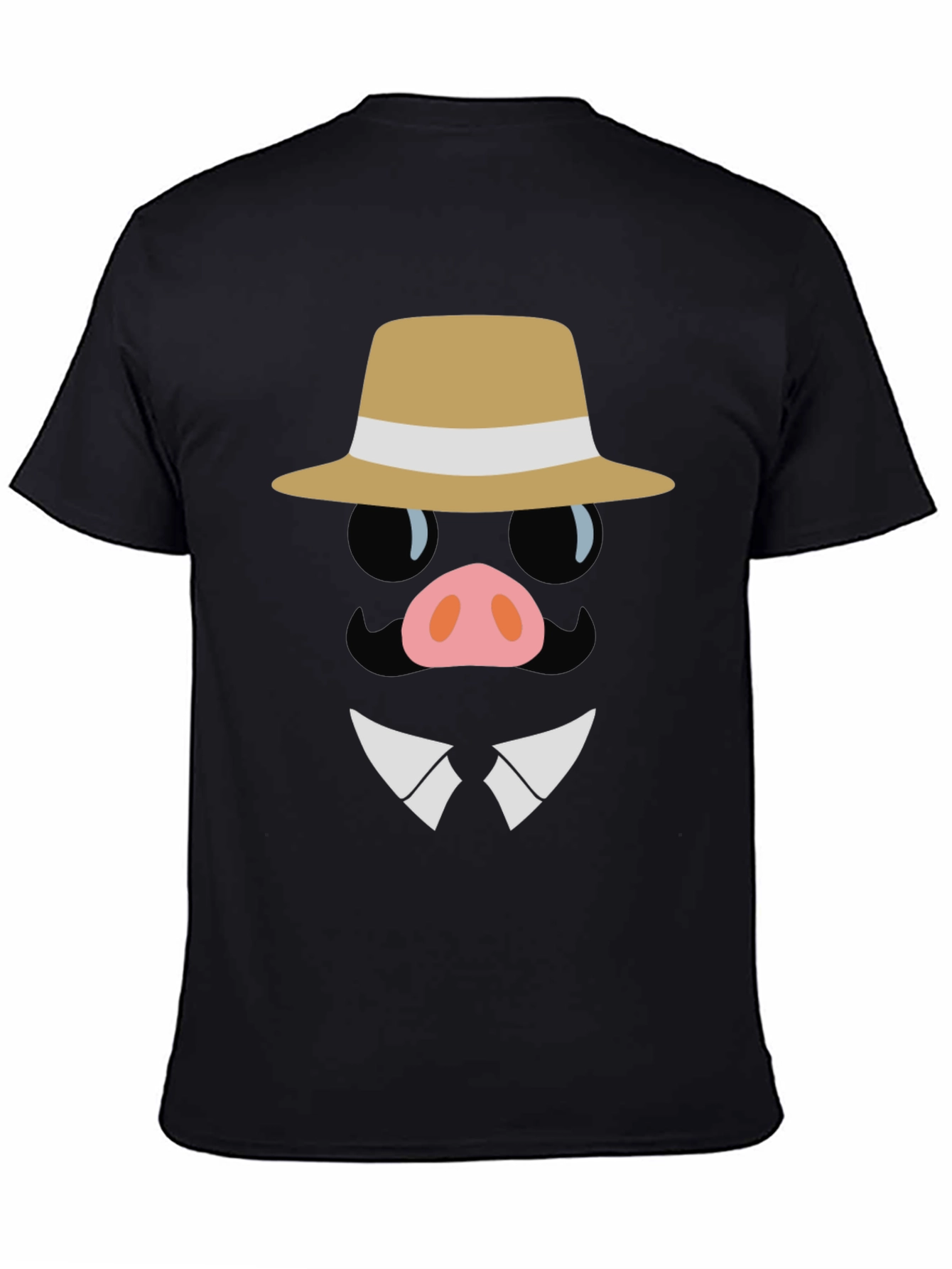 Dapper Pig T-Shirt - Funny Cartoon Graphic Tee