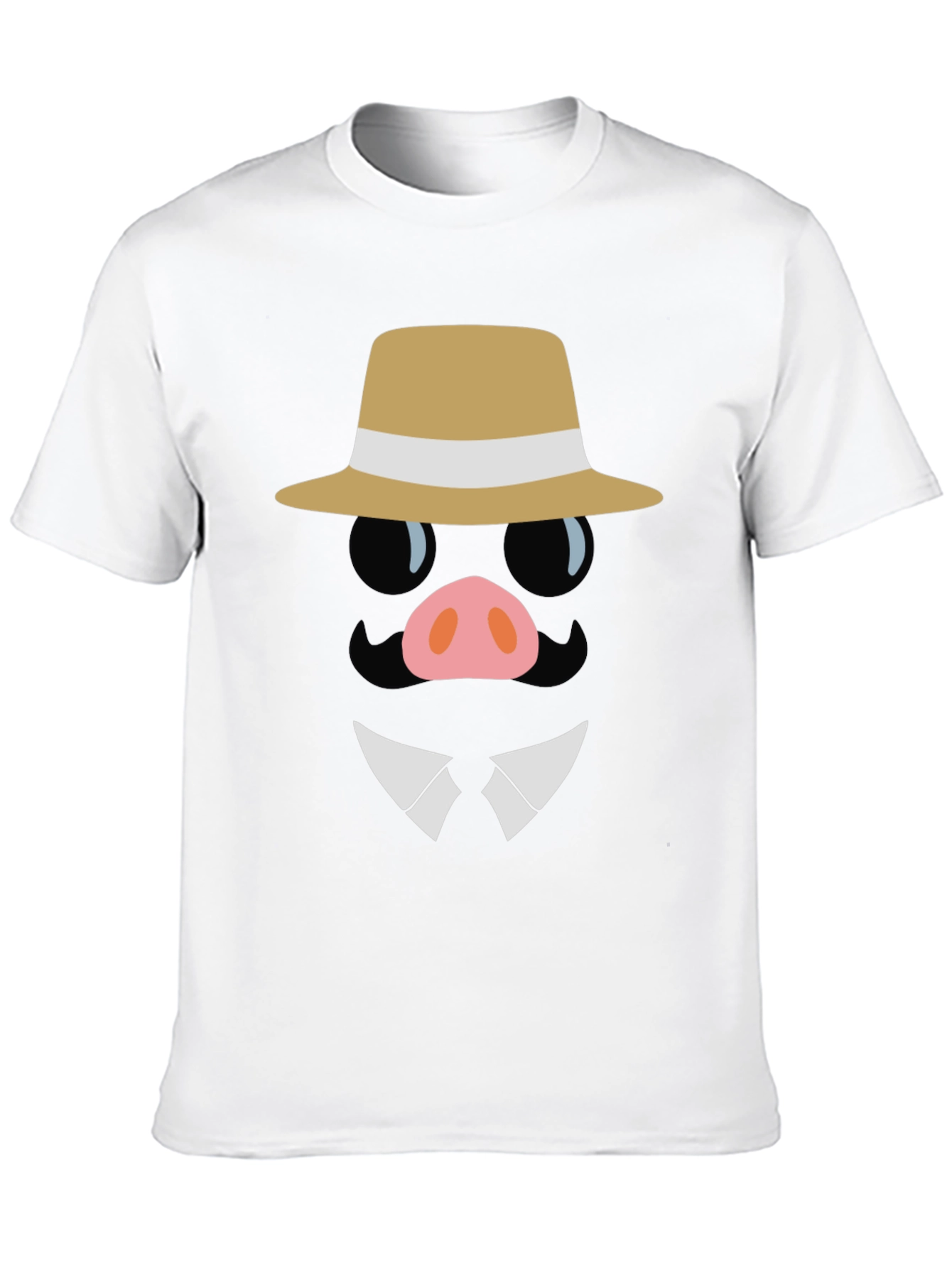 Dapper Pig T-Shirt - Funny Cartoon Graphic Tee
