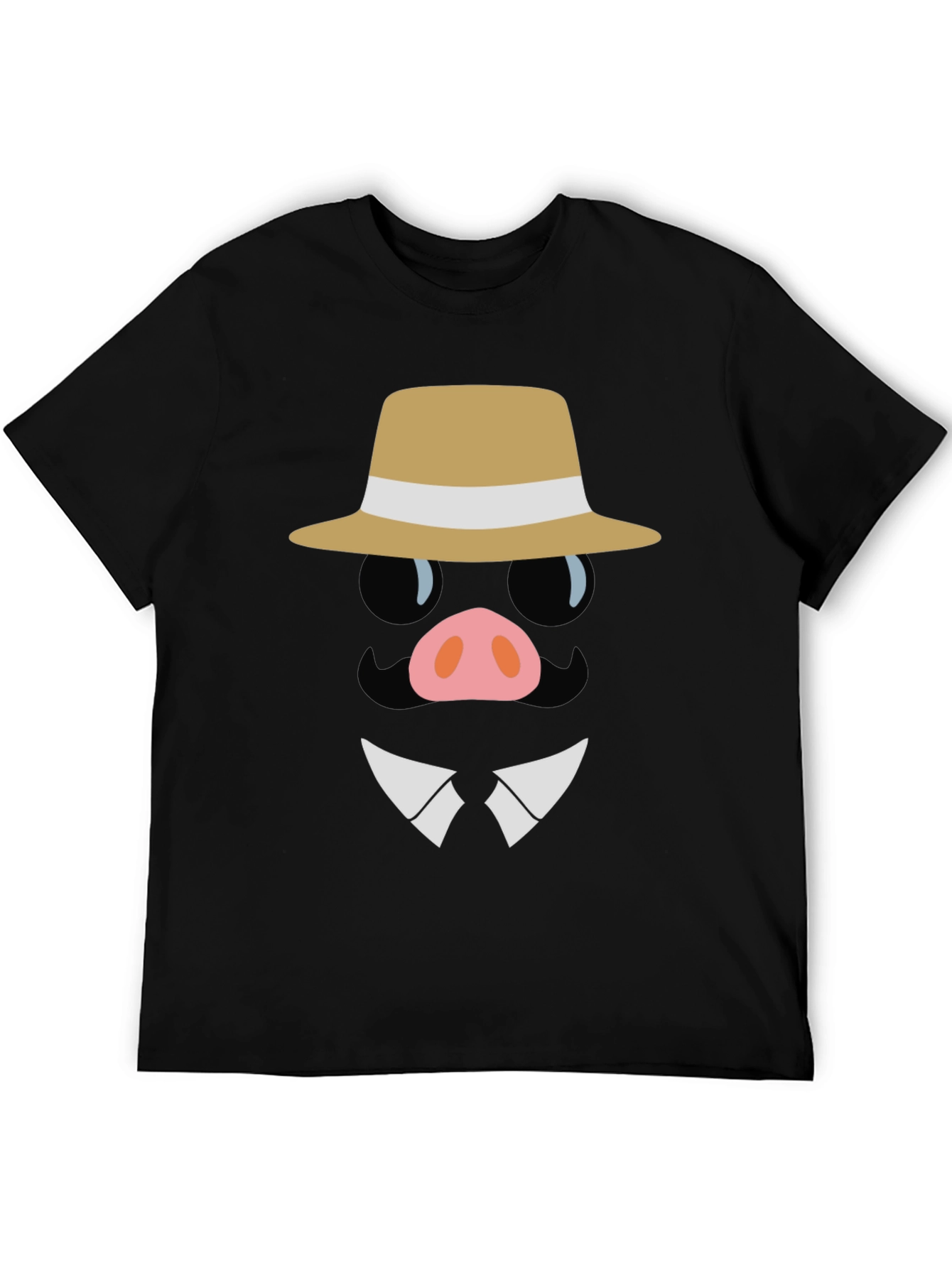 Dapper Pig T-Shirt - Funny Cartoon Graphic Tee