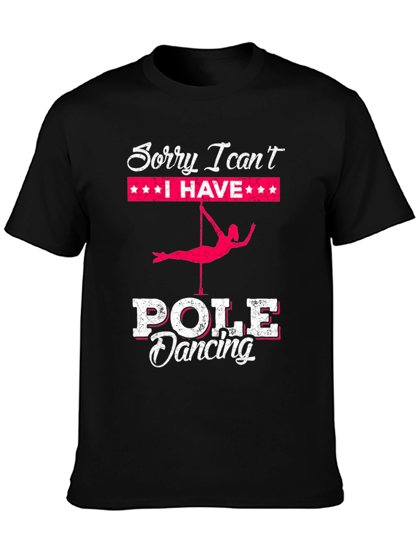Pole Dancing T-Shirt: Sorry I Cant Pole Dancing