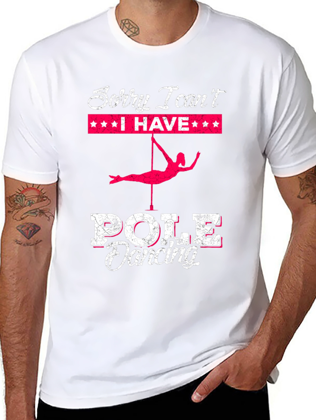 Pole Dancing T-Shirt: Sorry I Cant Pole Dancing