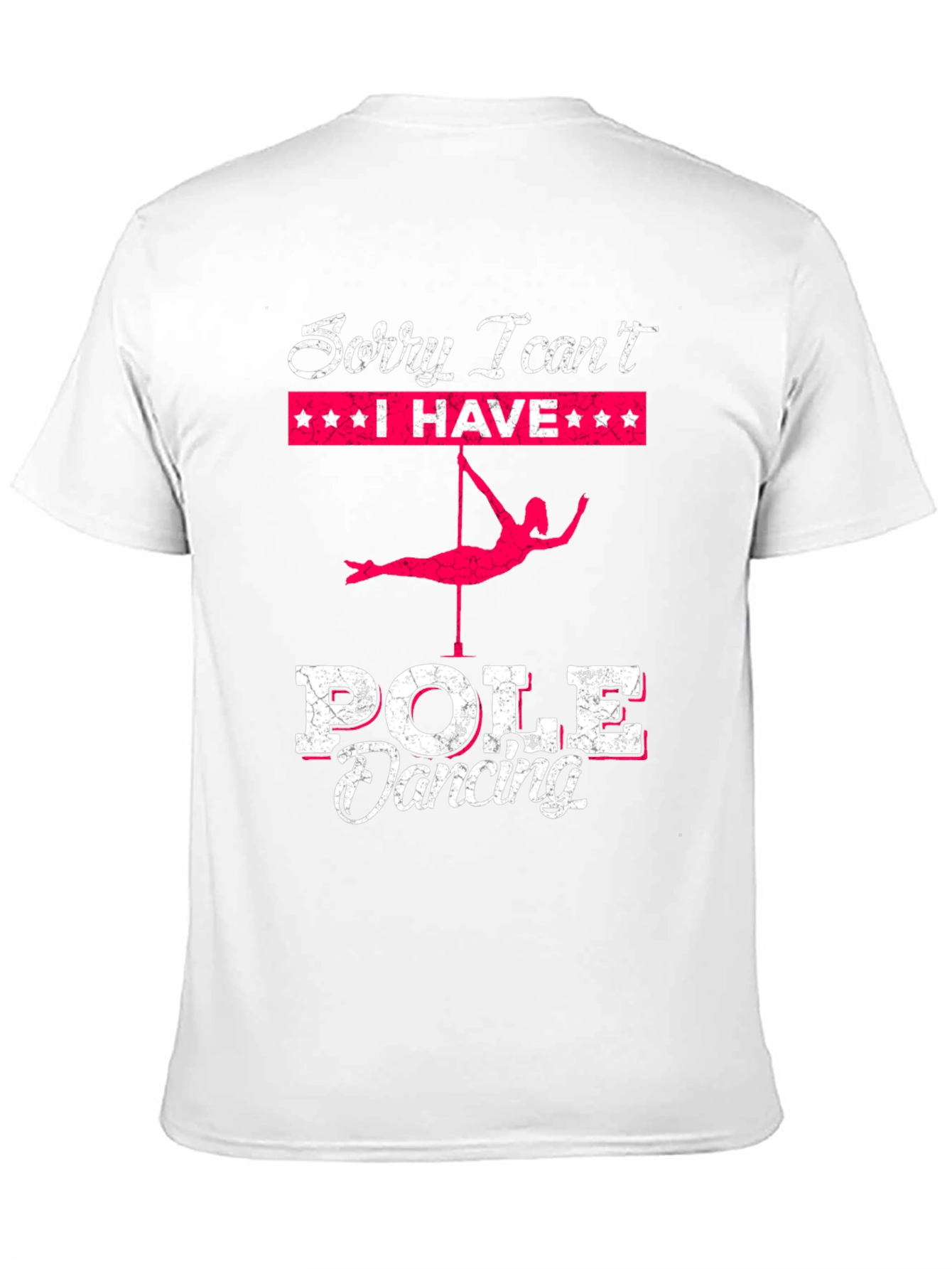 Pole Dancing T-Shirt: Sorry I Cant Pole Dancing