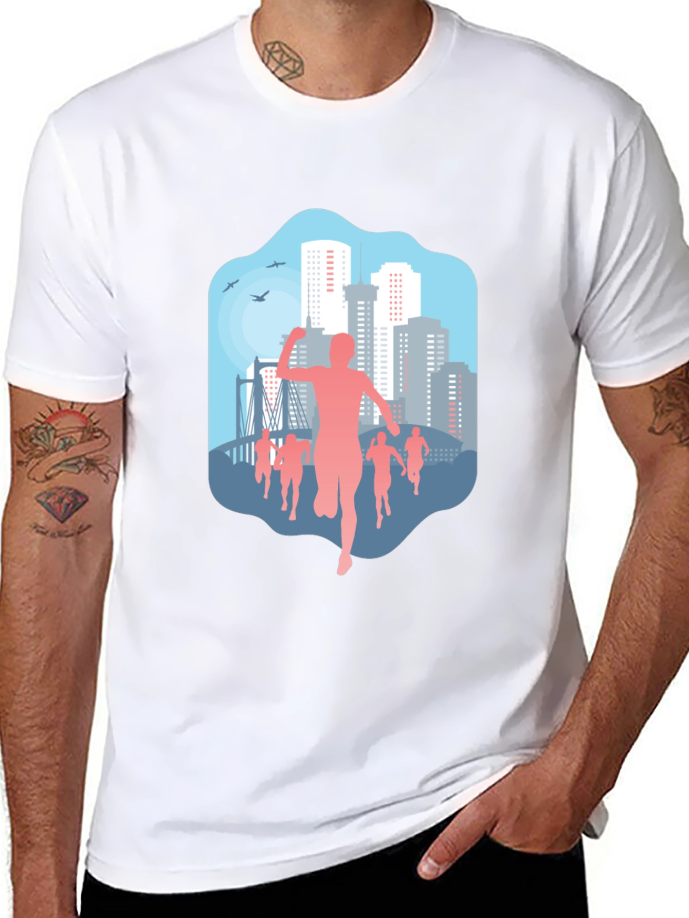 City Marathon Graphic T-Shirt