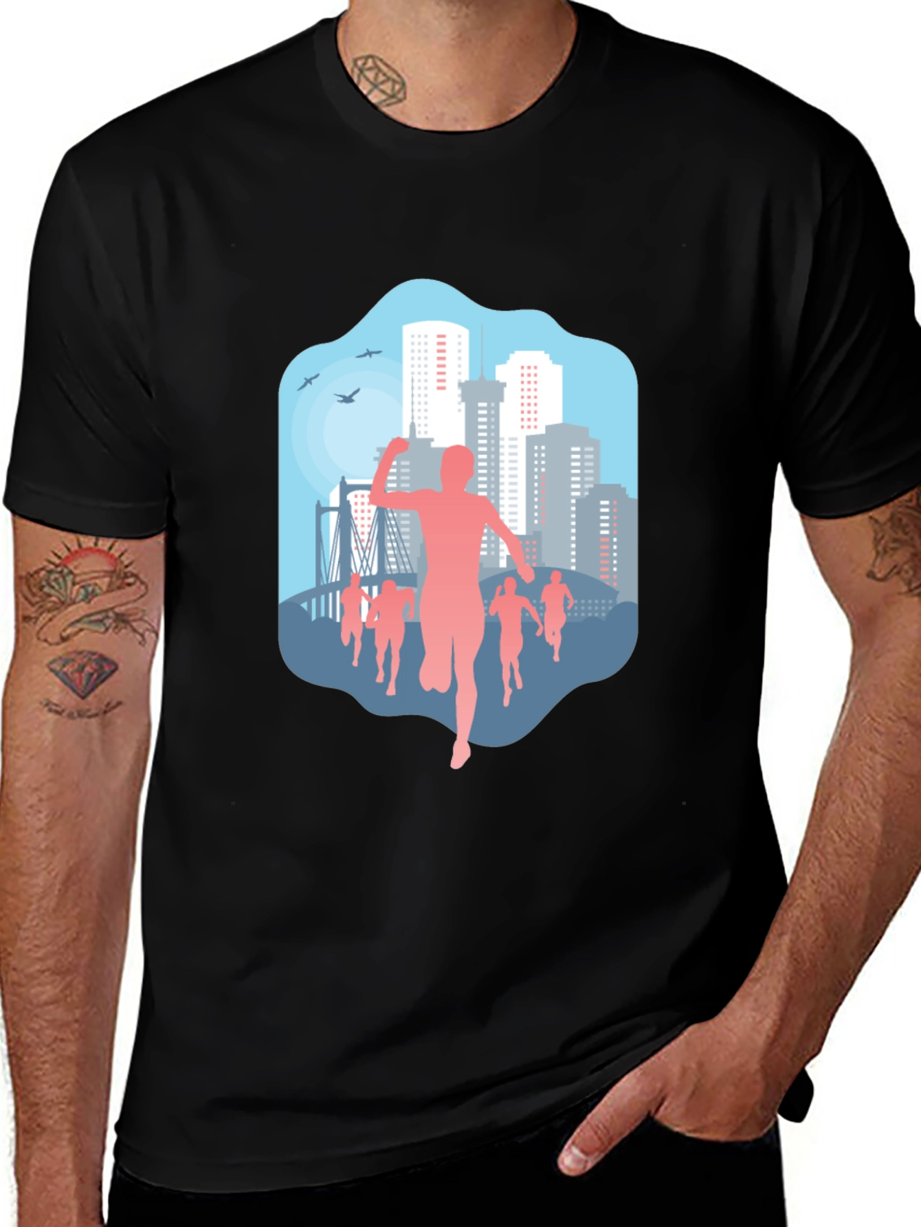 City Marathon Graphic T-Shirt