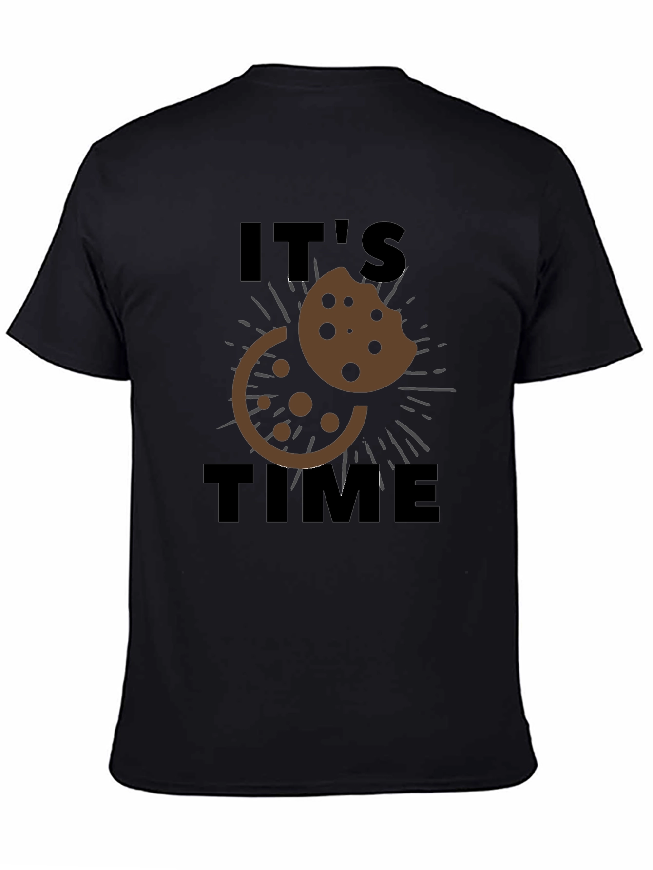 Its Cookie Time T-Shirt - Black Casual Wear