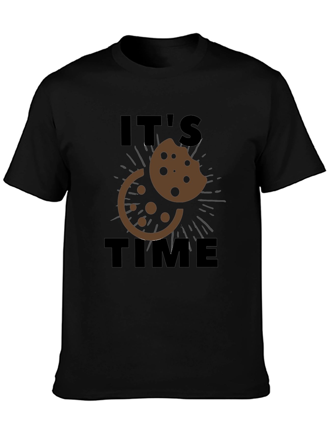 Its Cookie Time T-Shirt - Black Casual Wear