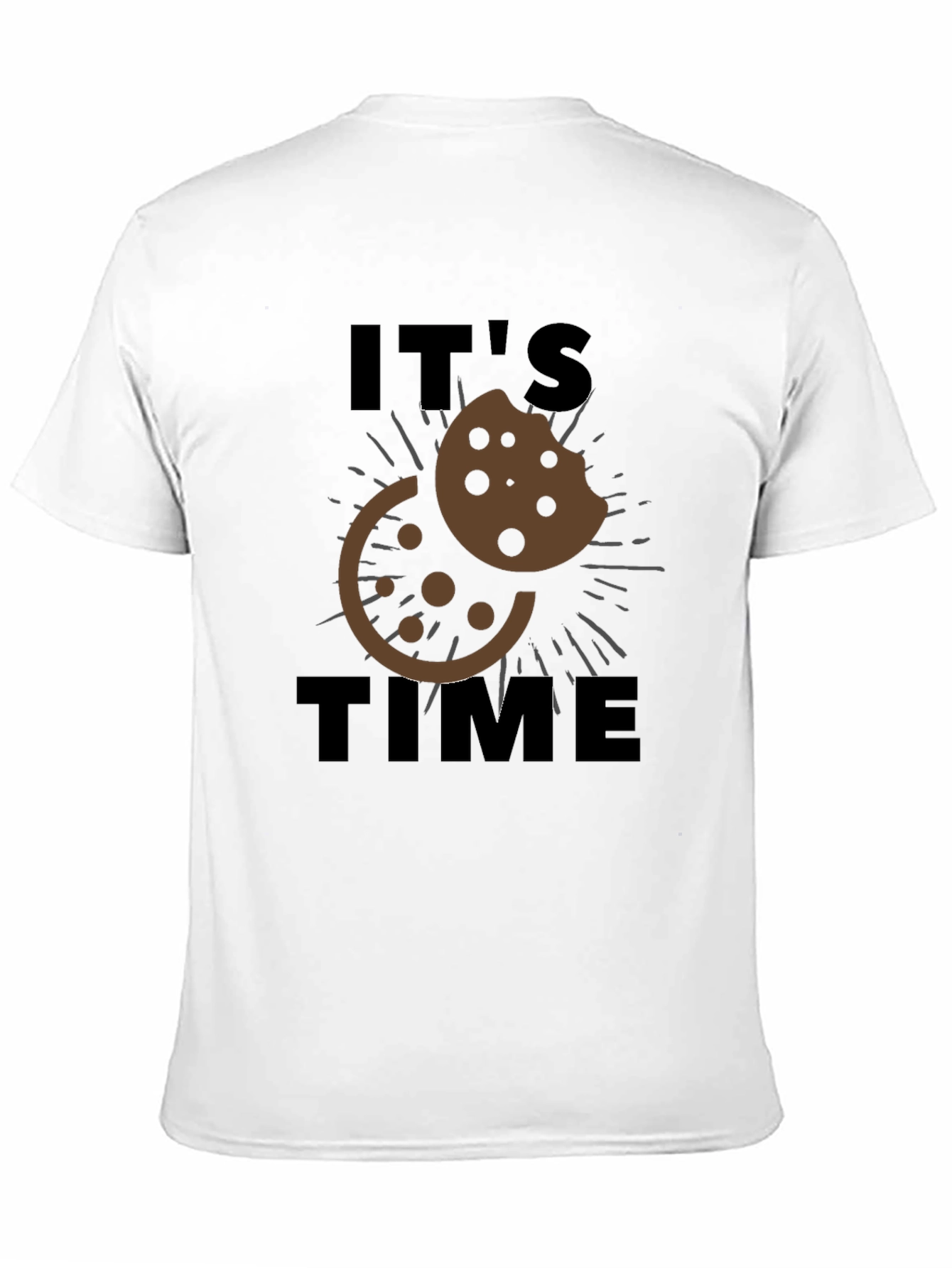 Its Cookie Time T-Shirt - Black Casual Wear