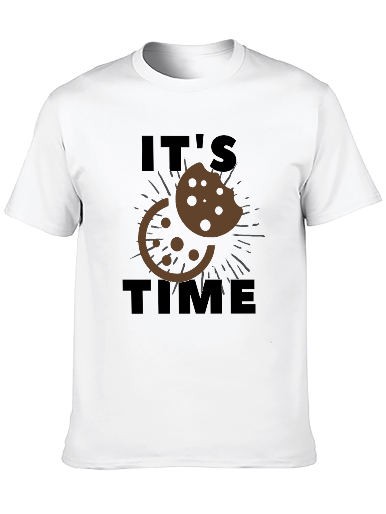 Its Cookie Time T-Shirt - Black Casual Wear