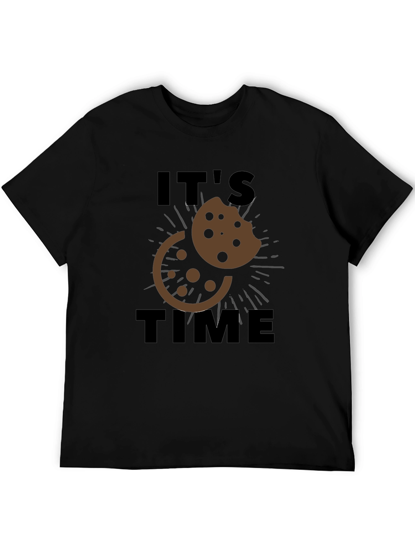 Its Cookie Time T-Shirt - Black Casual Wear
