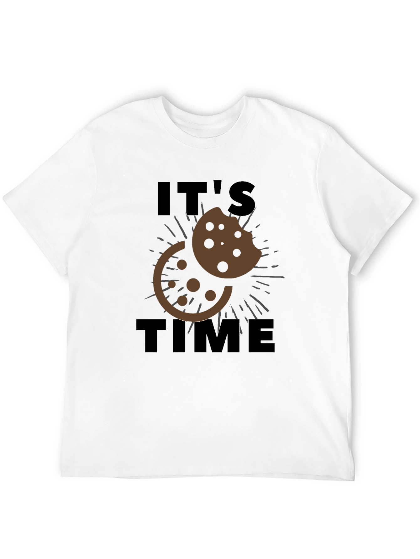 Its Cookie Time T-Shirt - Black Casual Wear