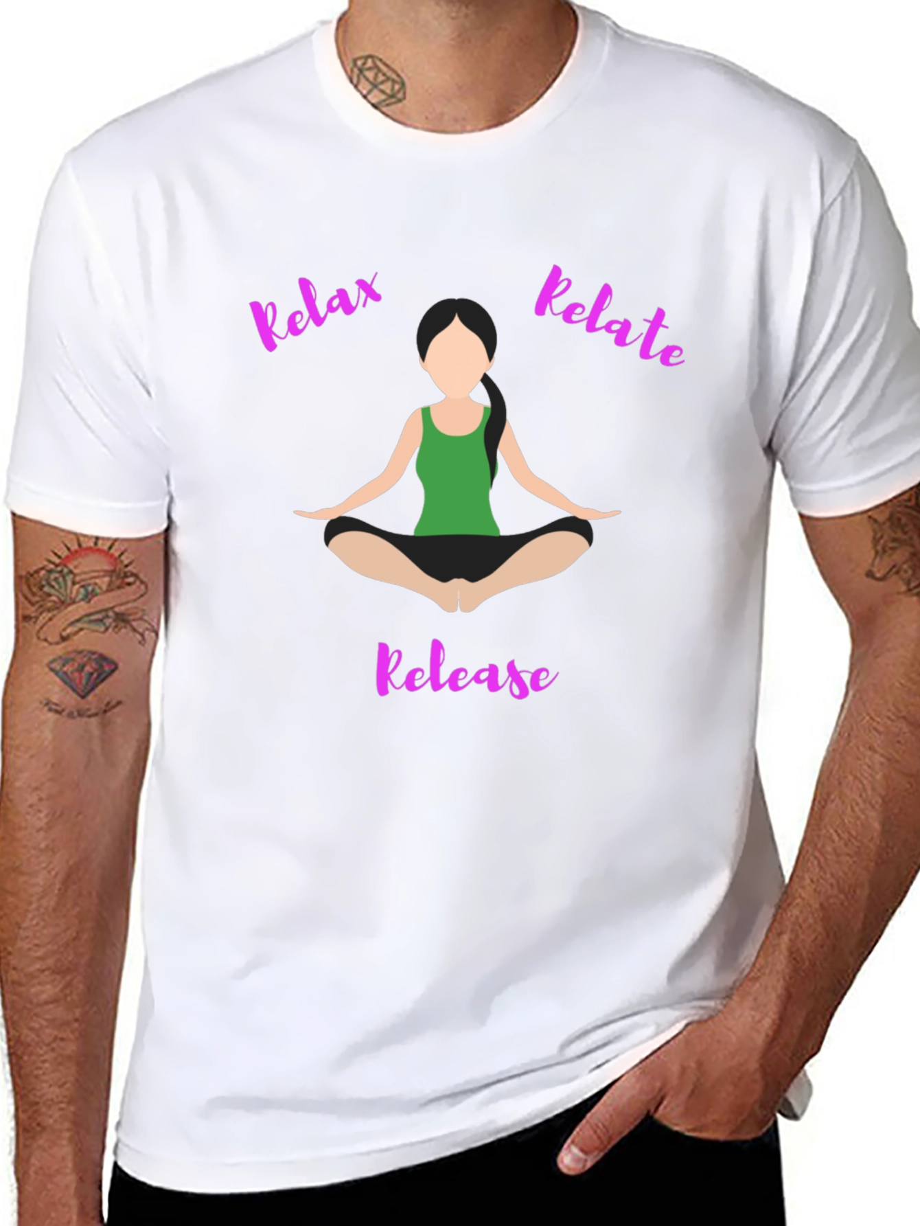 Relax Relate Release Yoga T-Shirt