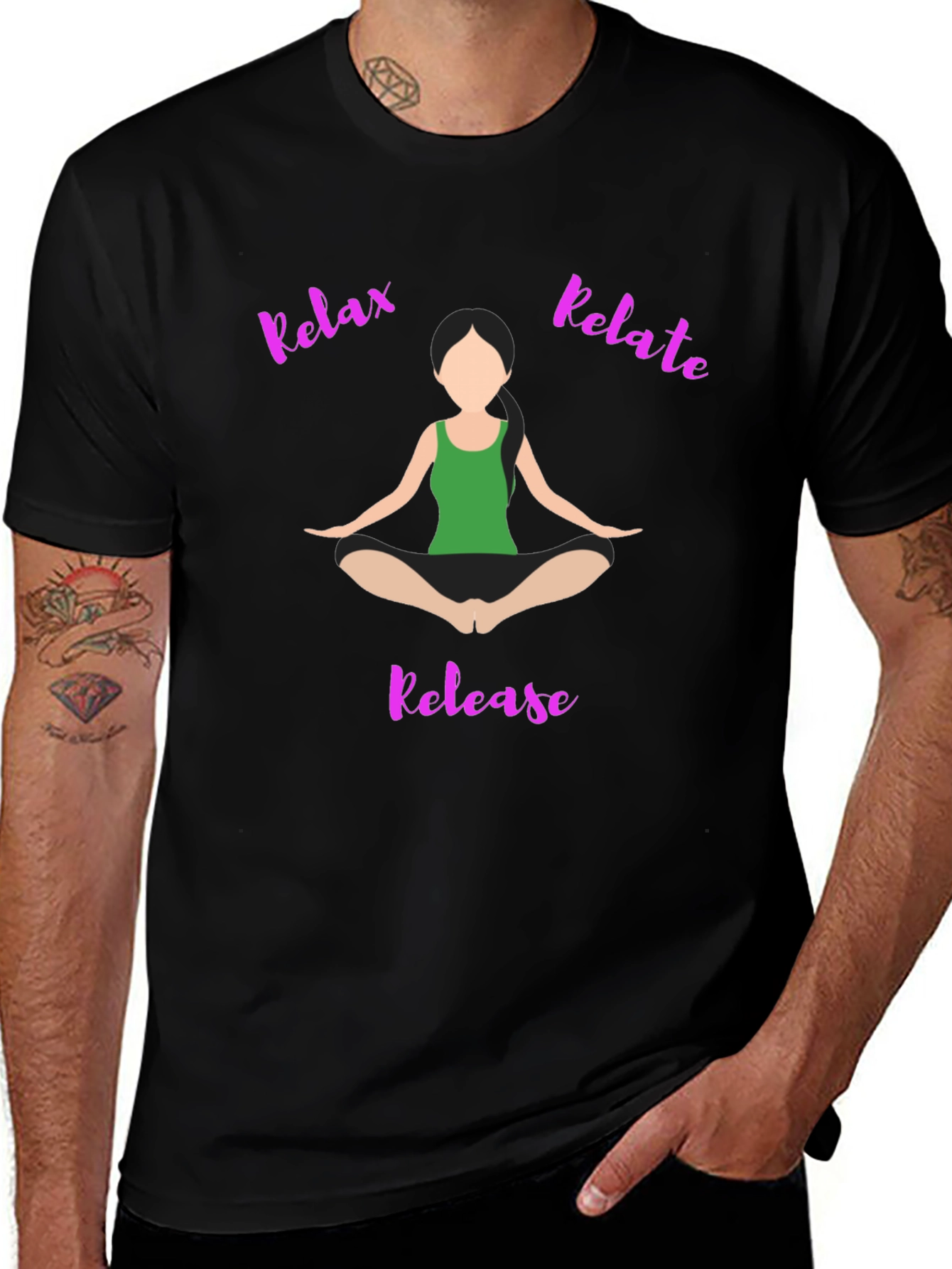 Relax Relate Release Yoga T-Shirt