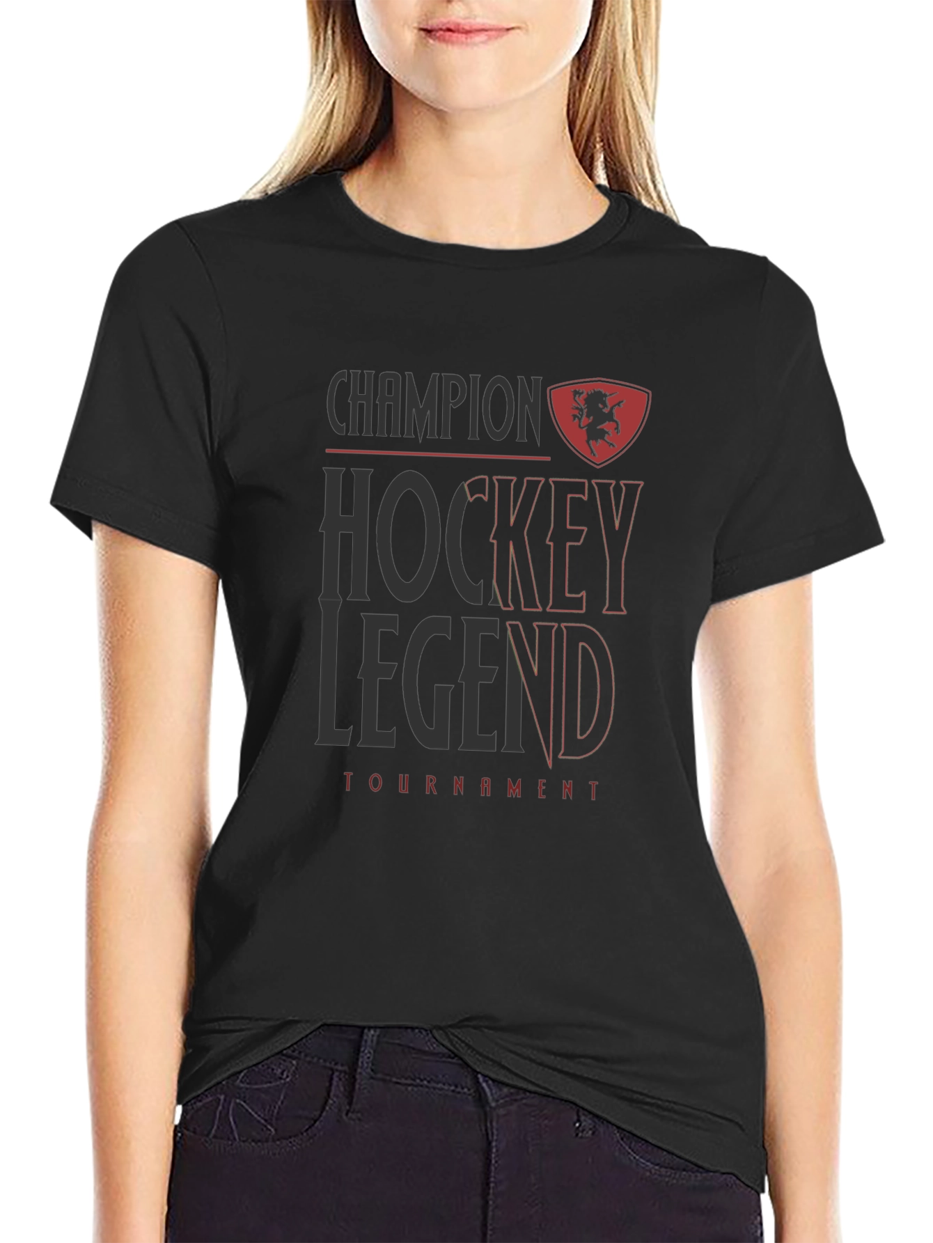 Champion Hockey Legend Tournament Black T-Shirt