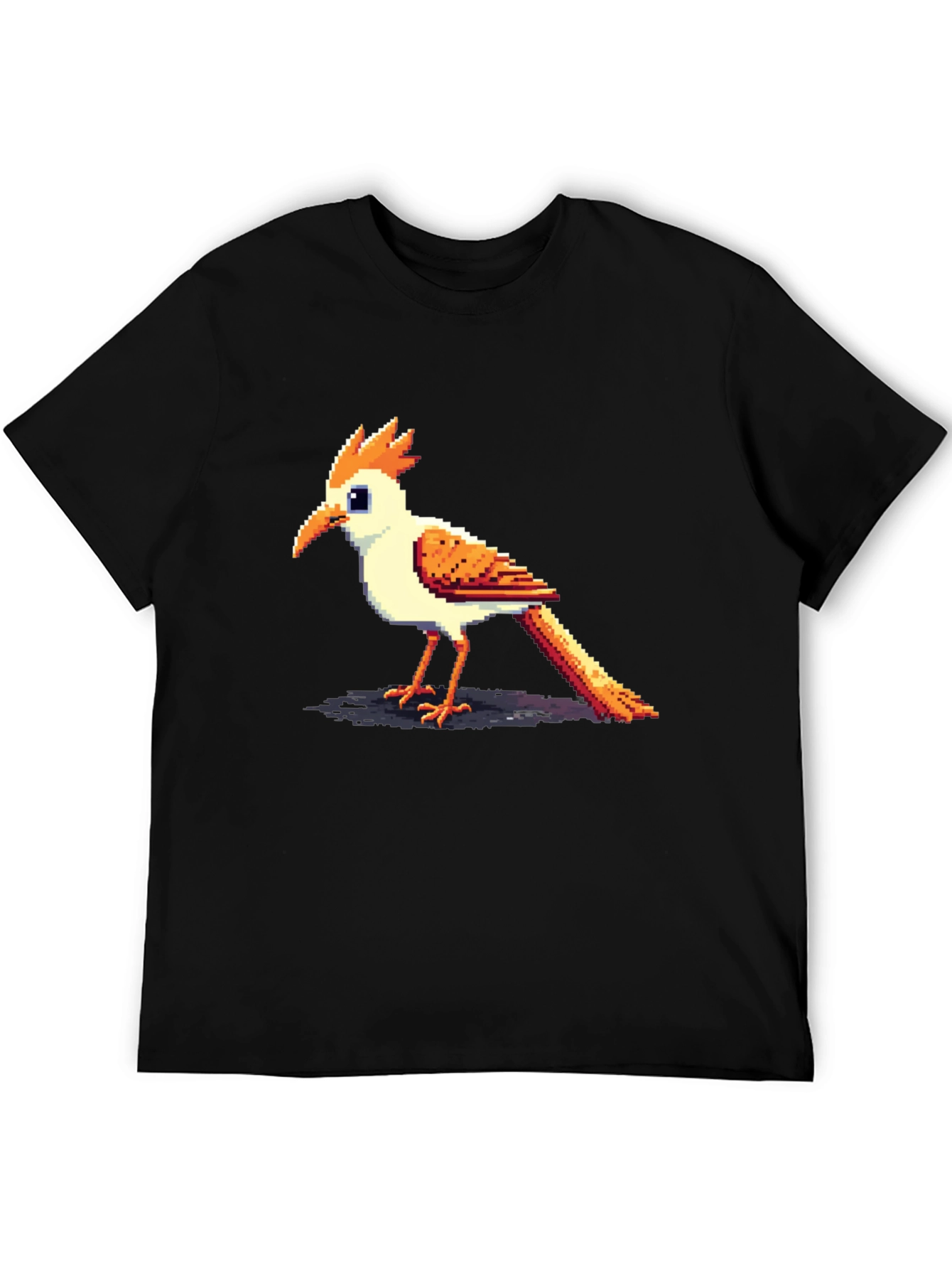 Pixelated Bird Graphic Tee - Cool Casual Style