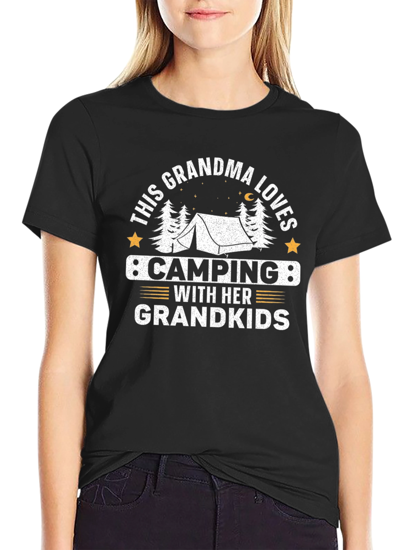 Grandma Loves Camping Grandkids T-Shirt
