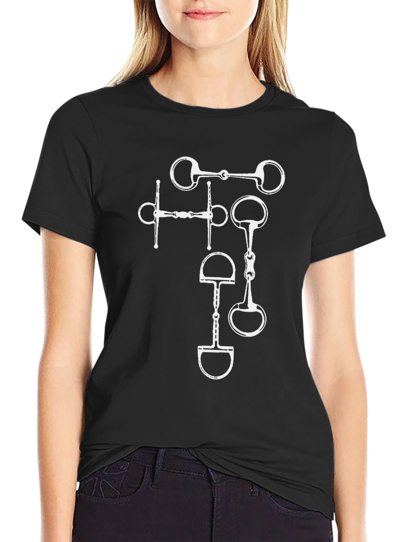 Equestrian Horse Bit Graphic Tee